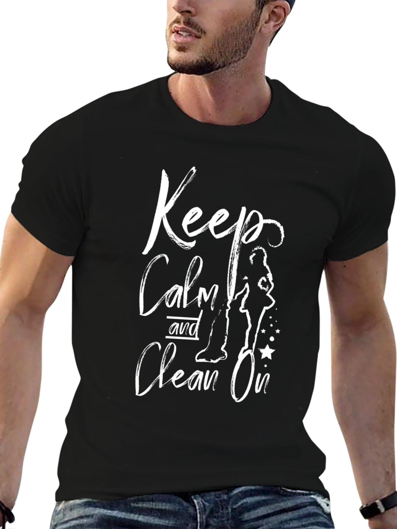 Keep Calm and Clean On T-Shirt
