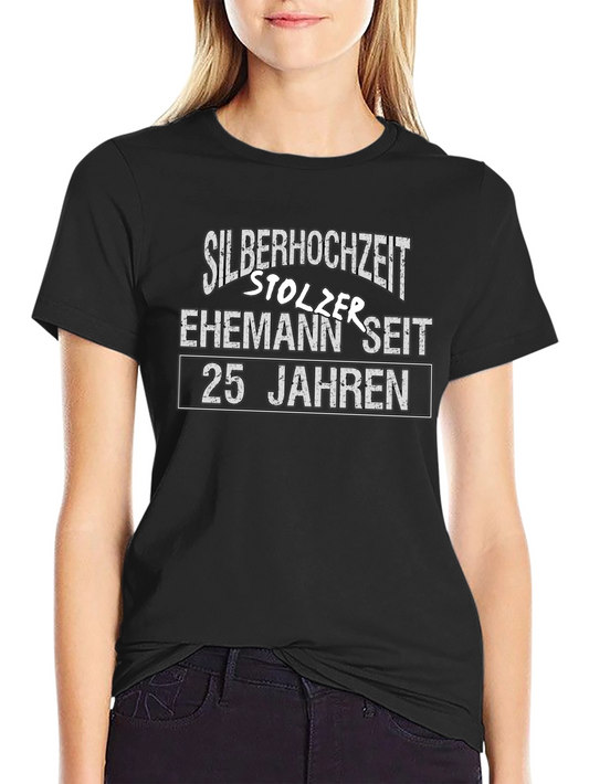 Silver Wedding Anniversary Proud Husband 25 Years T-Shirt