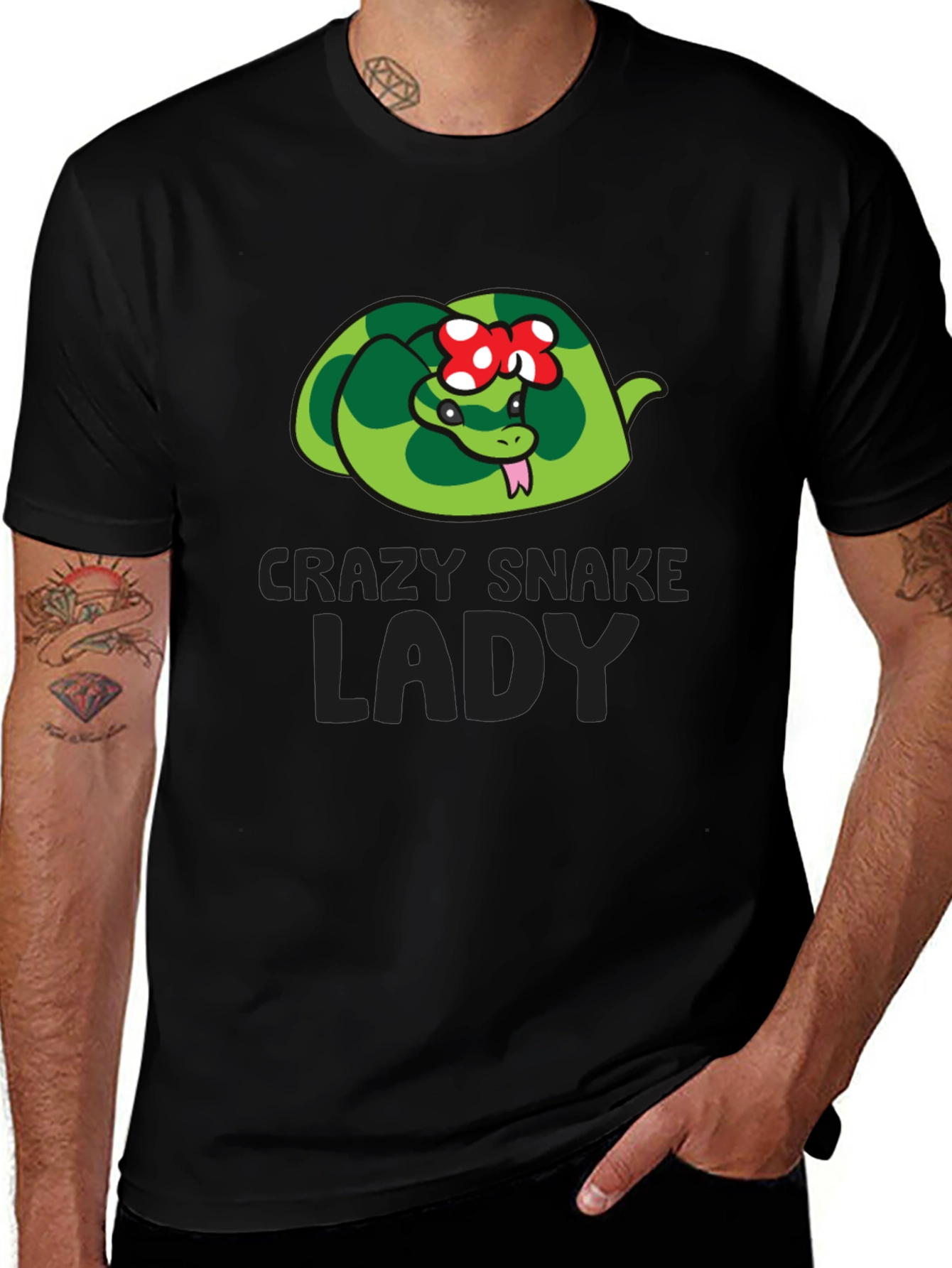 Crazy Snake Lady T-Shirt - Reptile Lover Tee