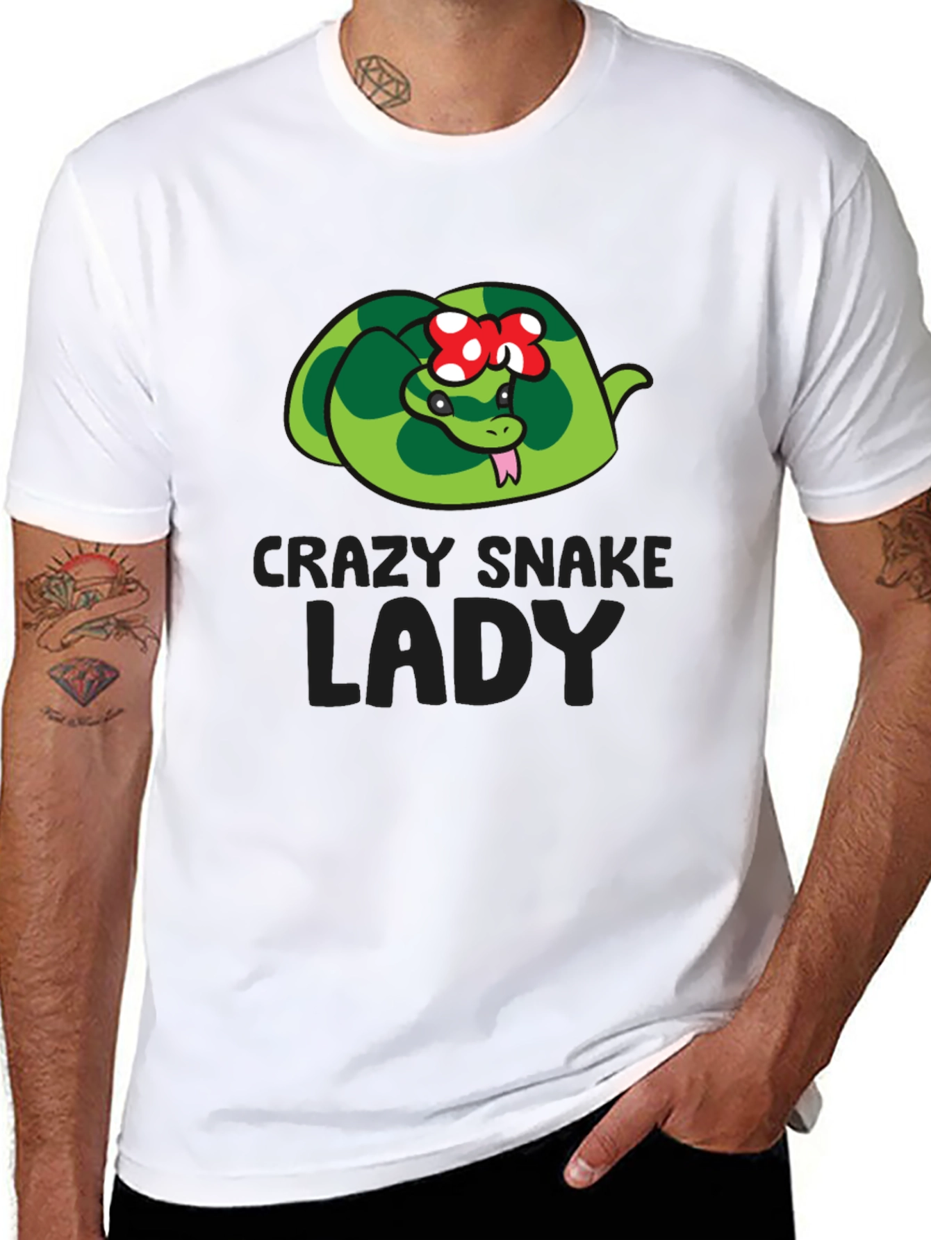 Crazy Snake Lady T-Shirt - Reptile Lover Tee
