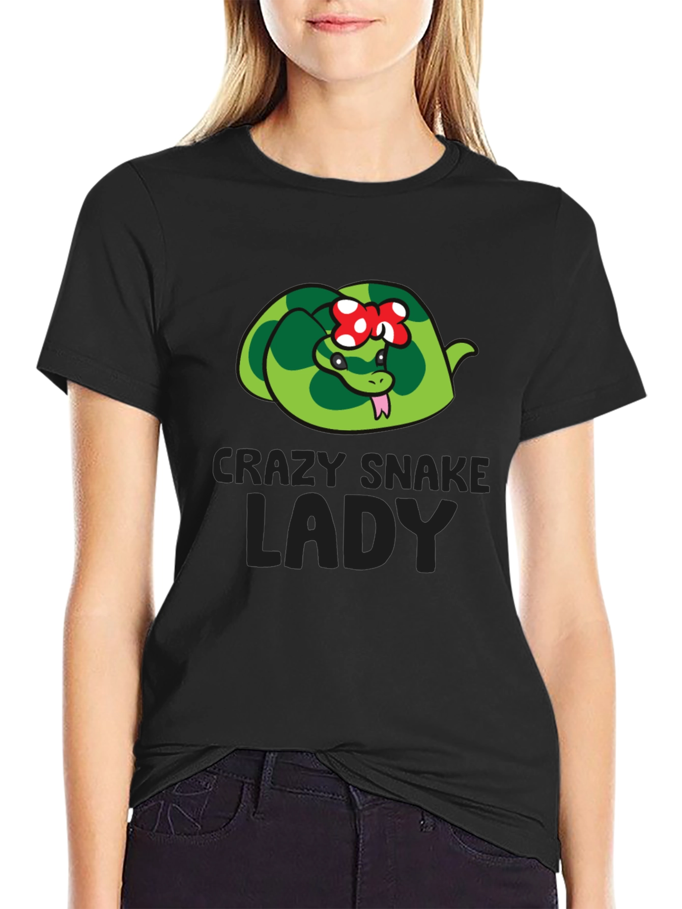 Crazy Snake Lady T-Shirt - Reptile Lover Tee