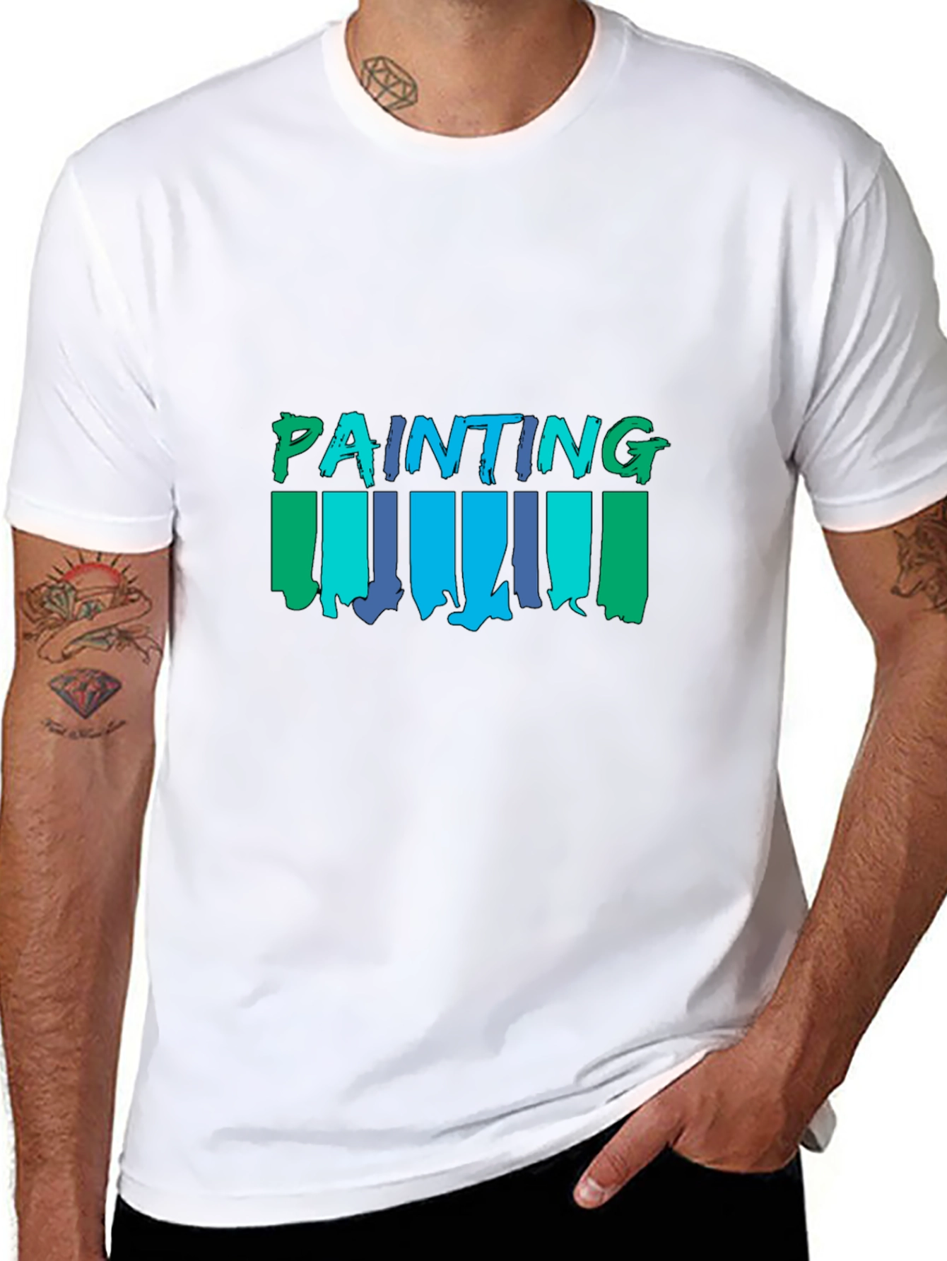 Painting Brush Strokes Graphic T-Shirt