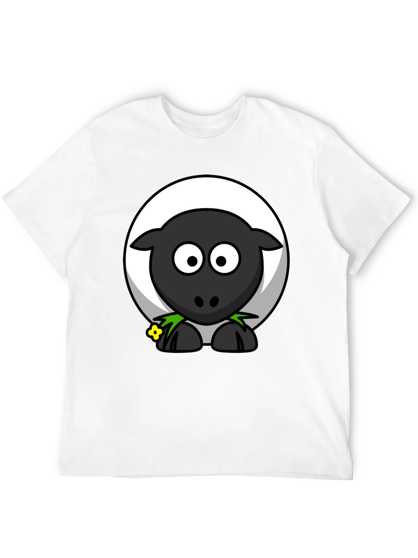Black Sheep Graphic T-Shirt - Cartoon Animal Tee