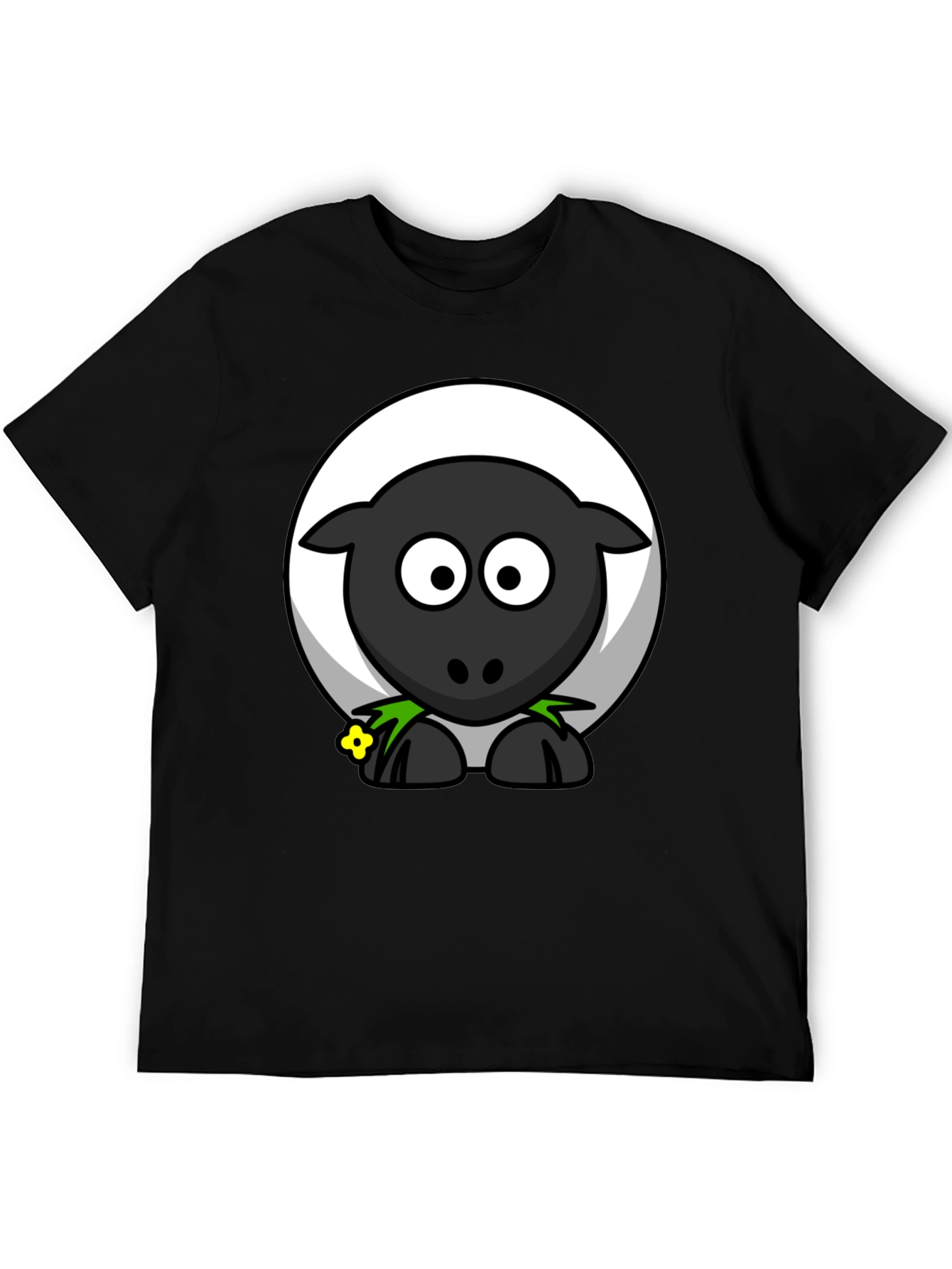 Black Sheep Graphic T-Shirt - Cartoon Animal Tee