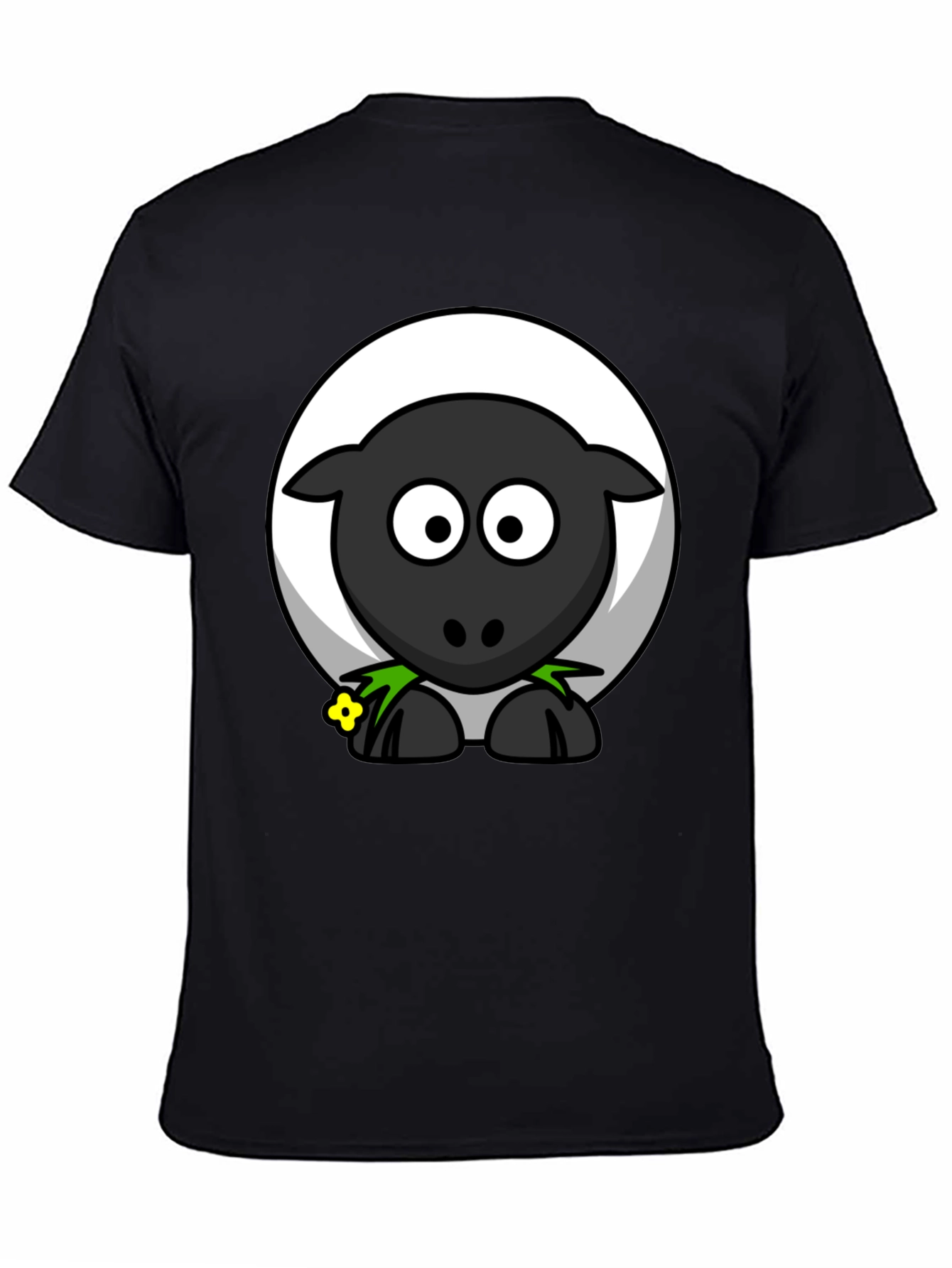 Black Sheep Graphic T-Shirt - Cartoon Animal Tee