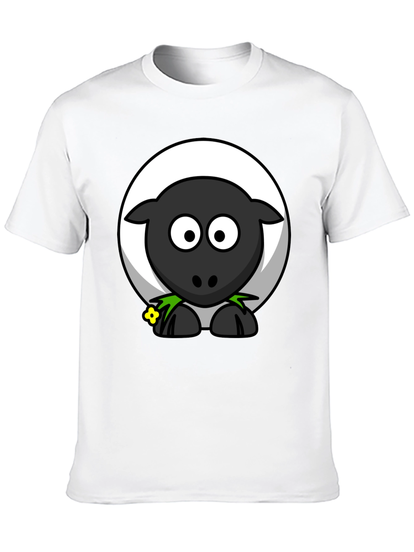 Black Sheep Graphic T-Shirt - Cartoon Animal Tee