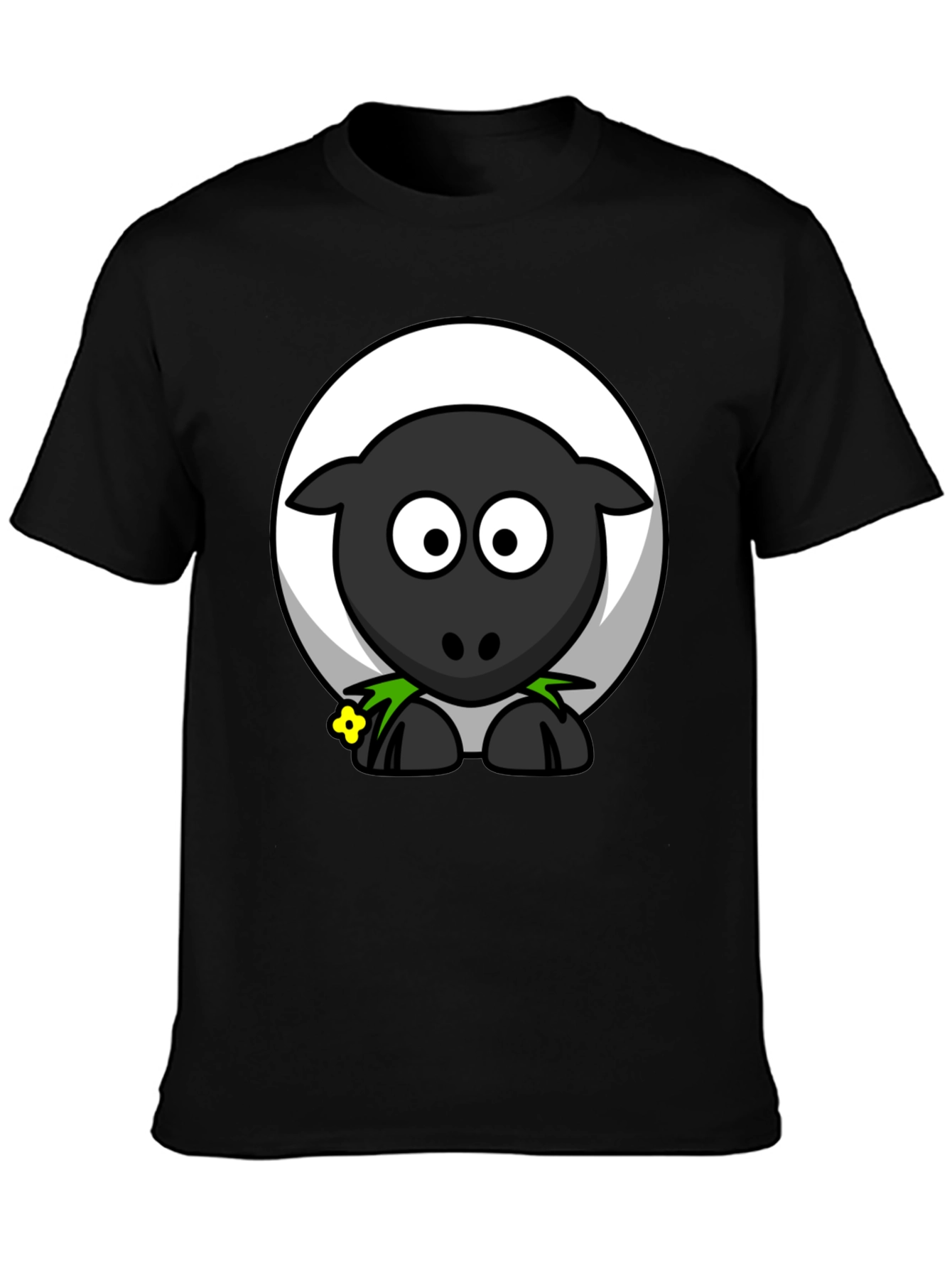 Black Sheep Graphic T-Shirt - Cartoon Animal Tee