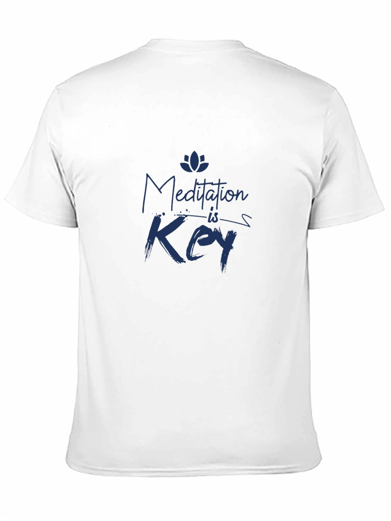 Meditation Is Key - Mens Black Graphic T-Shirt