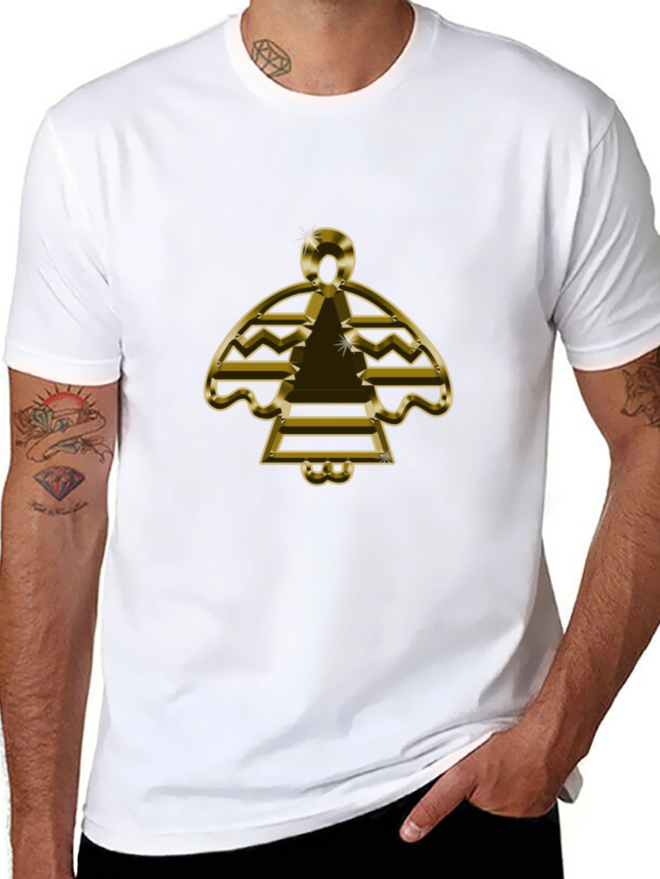 Gold Graphic Tee - Stylish Comfort