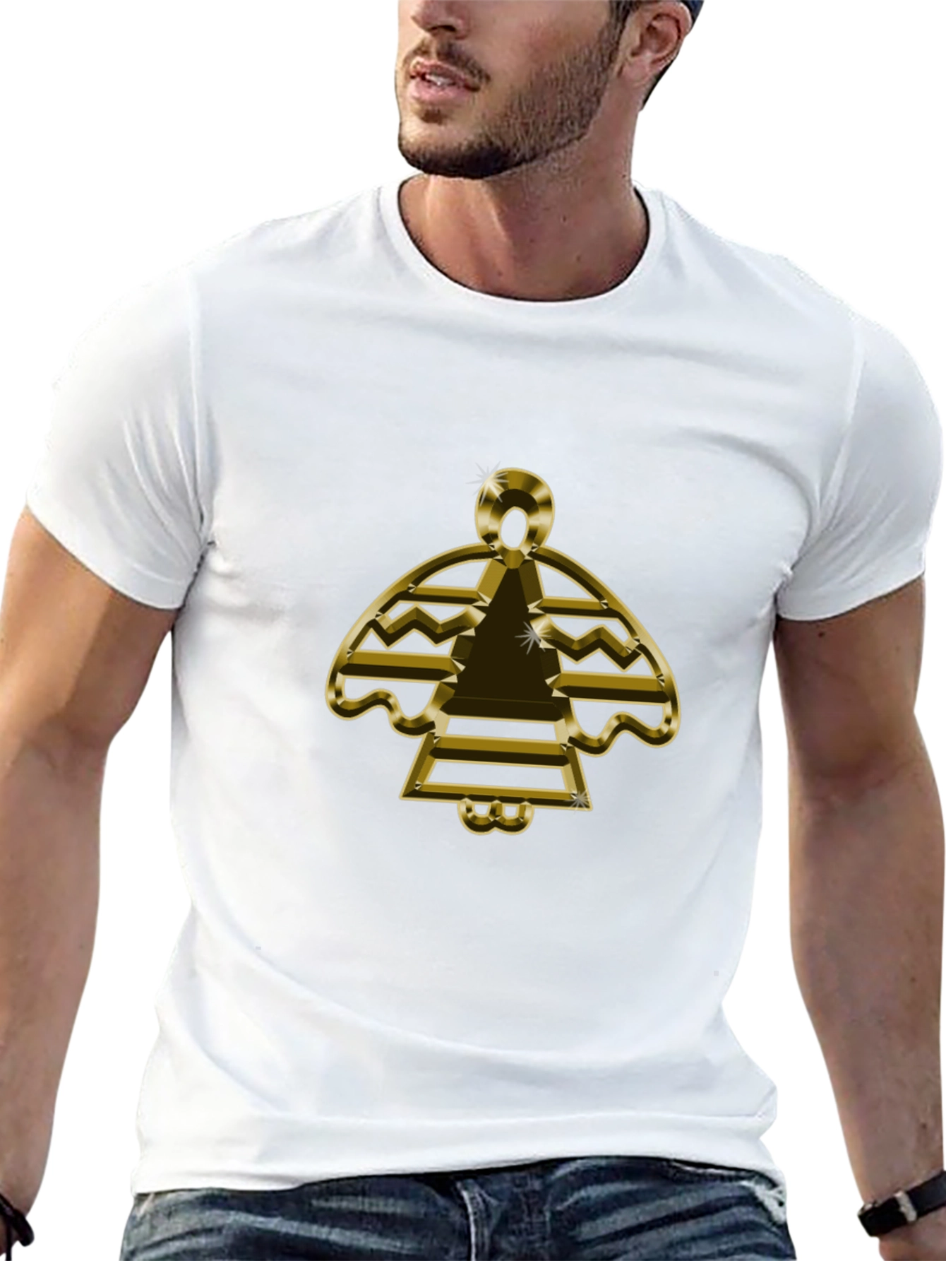 Gold Graphic Tee - Stylish Comfort