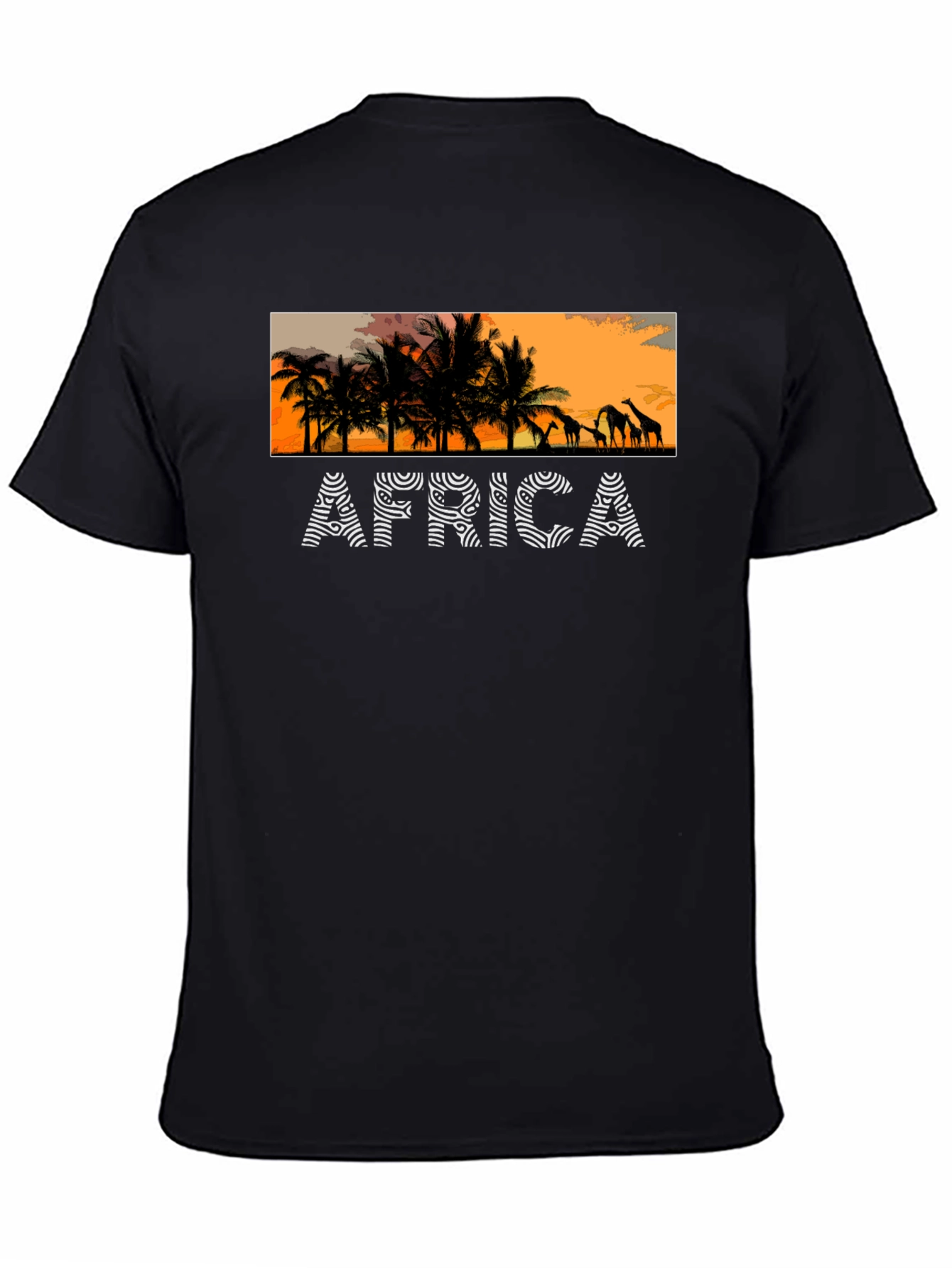 Africa Sunset Graphic Tee - Trendy & Stylish