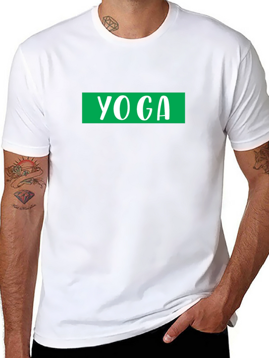 Yoga Graphic Tee - Black Cotton Blend