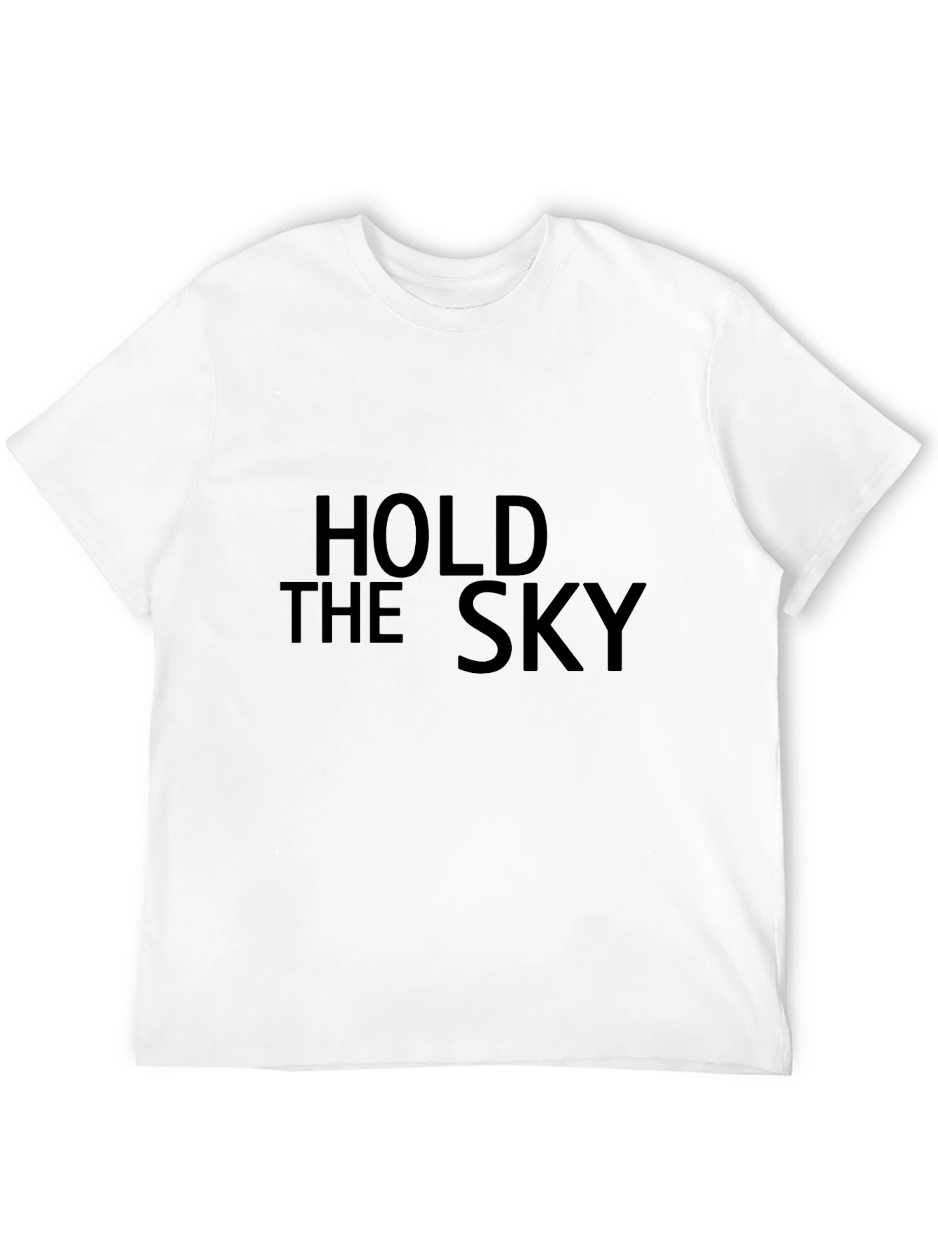Hold the Sky Black Graphic T-Shirt