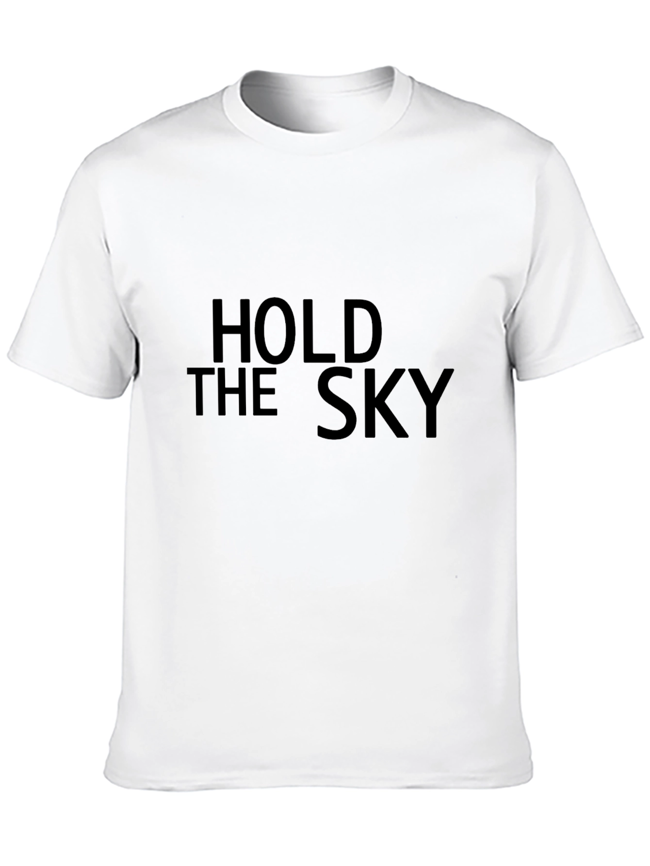 Hold the Sky Black Graphic T-Shirt