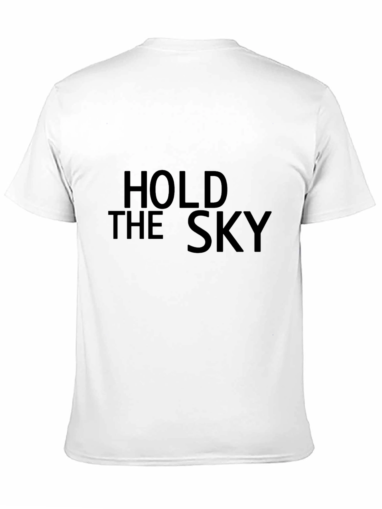 Hold the Sky Black Graphic T-Shirt