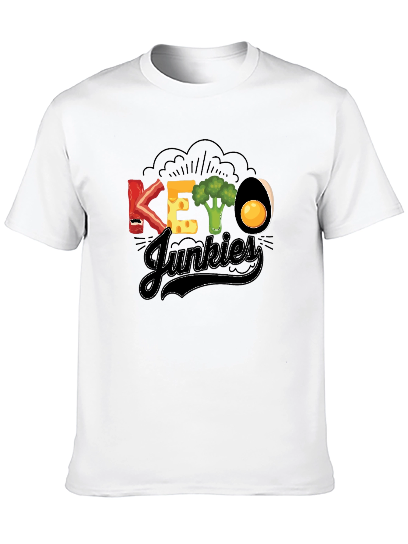 Keto Junkies T-Shirt - Foodie Fun!
