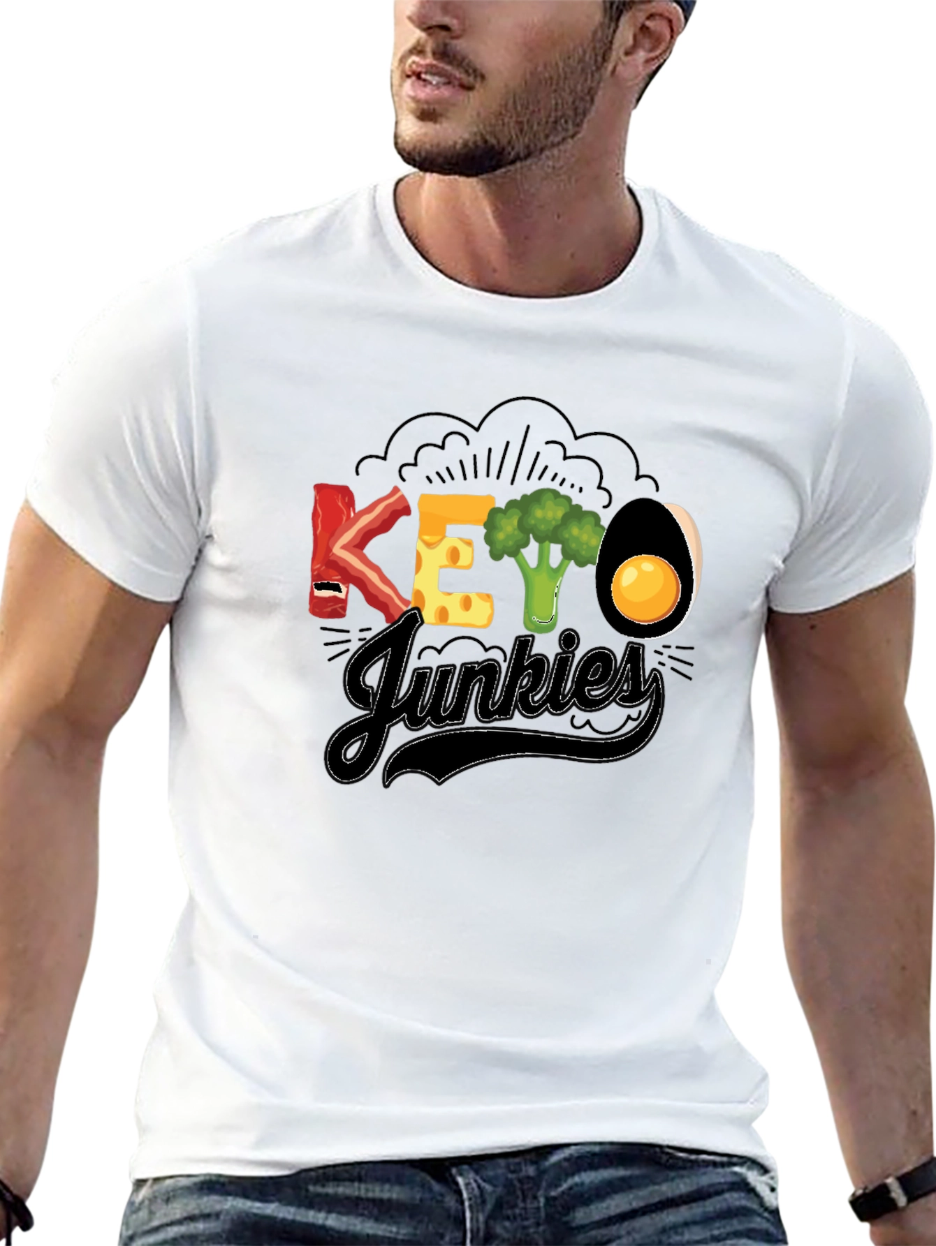 Keto Junkies T-Shirt - Foodie Fun!
