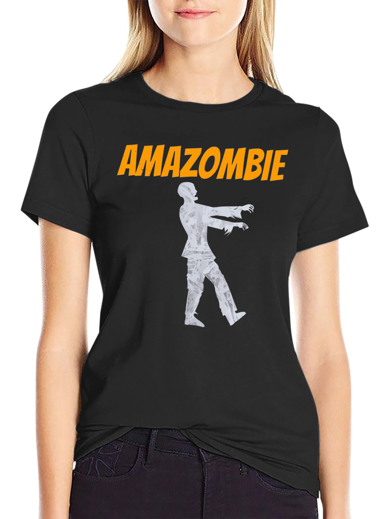Amazombie T-Shirt - Mens Black Graphic Tee