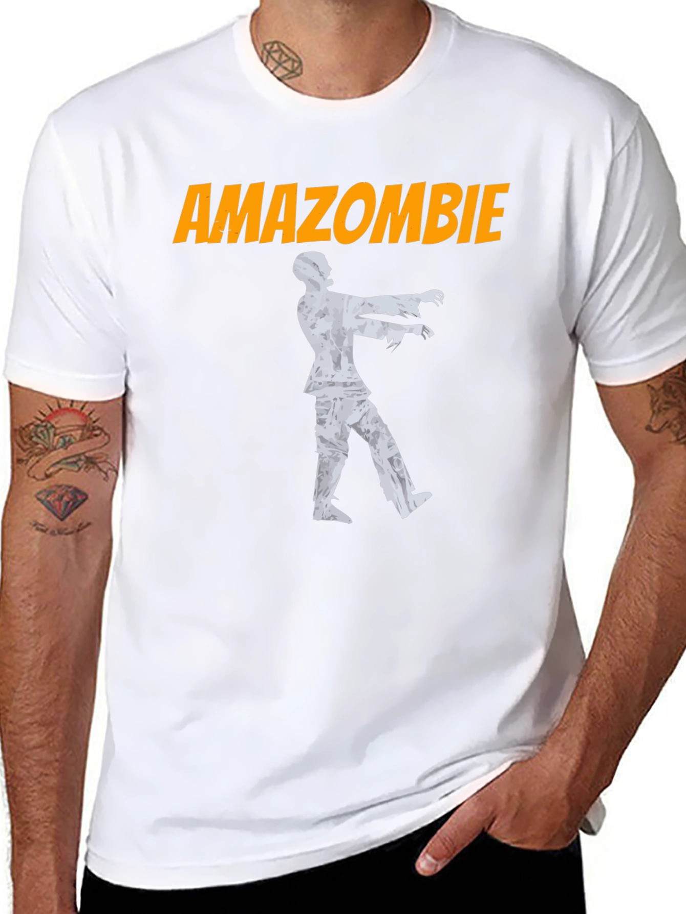 Amazombie T-Shirt - Mens Black Graphic Tee