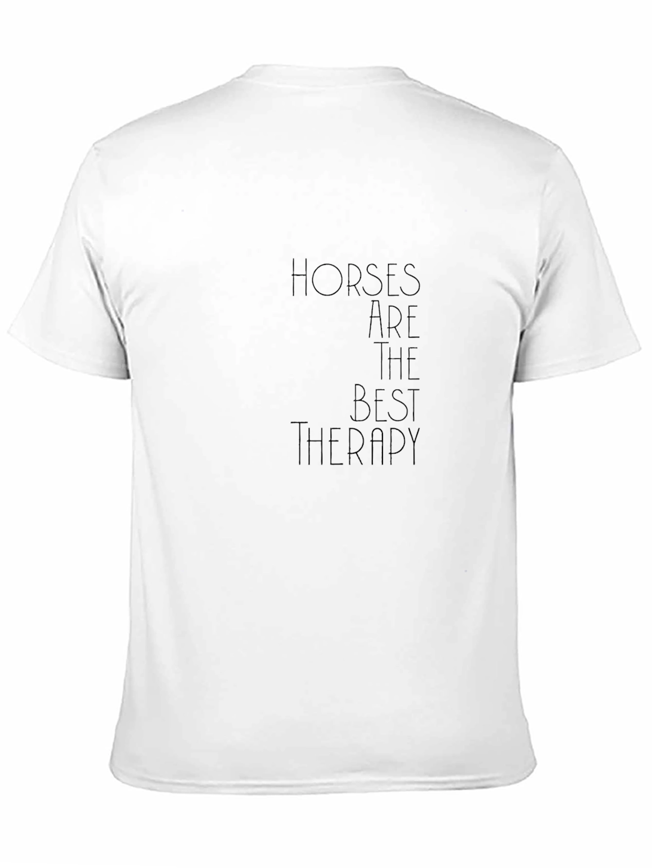 Horses Are The Best Therapy Black T-Shirt