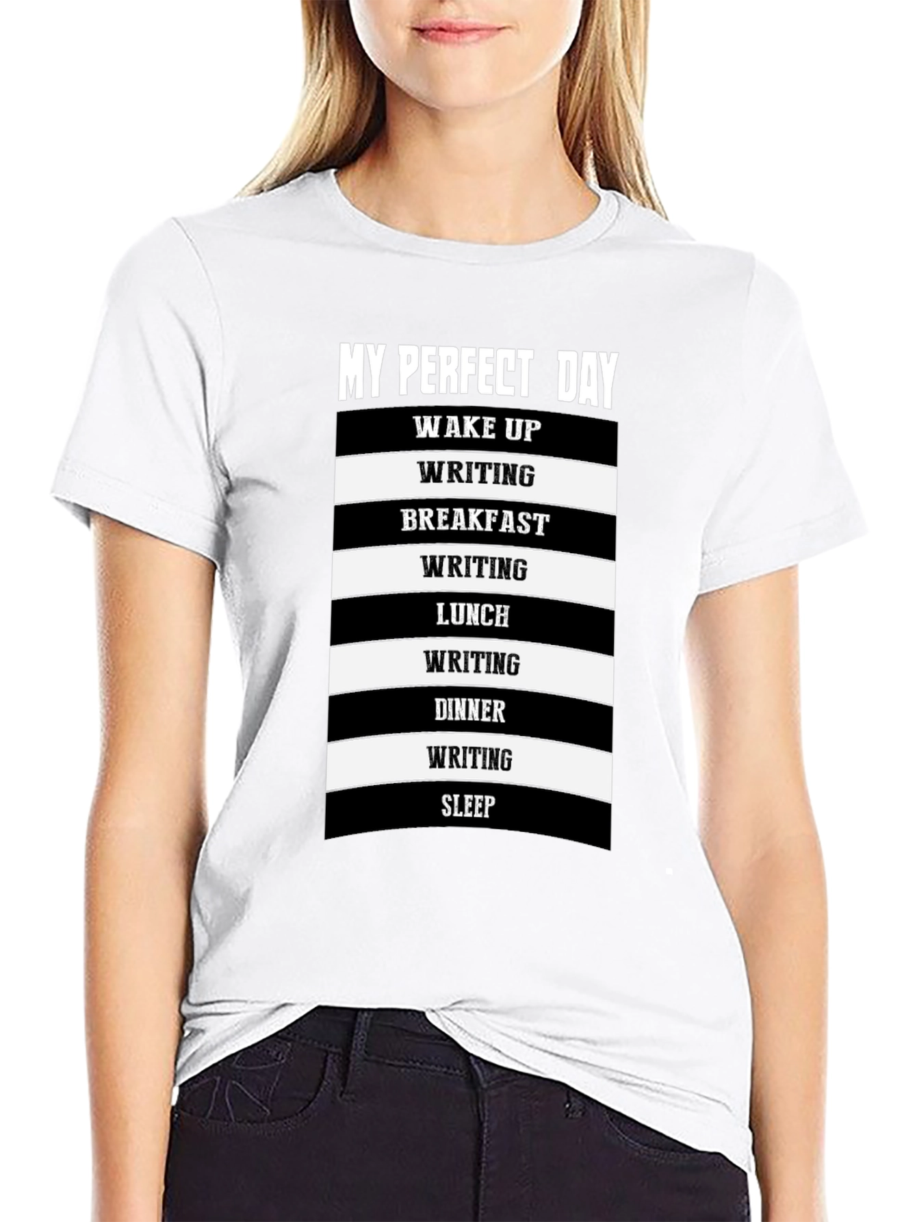 Perfect Day Writing T-Shirt