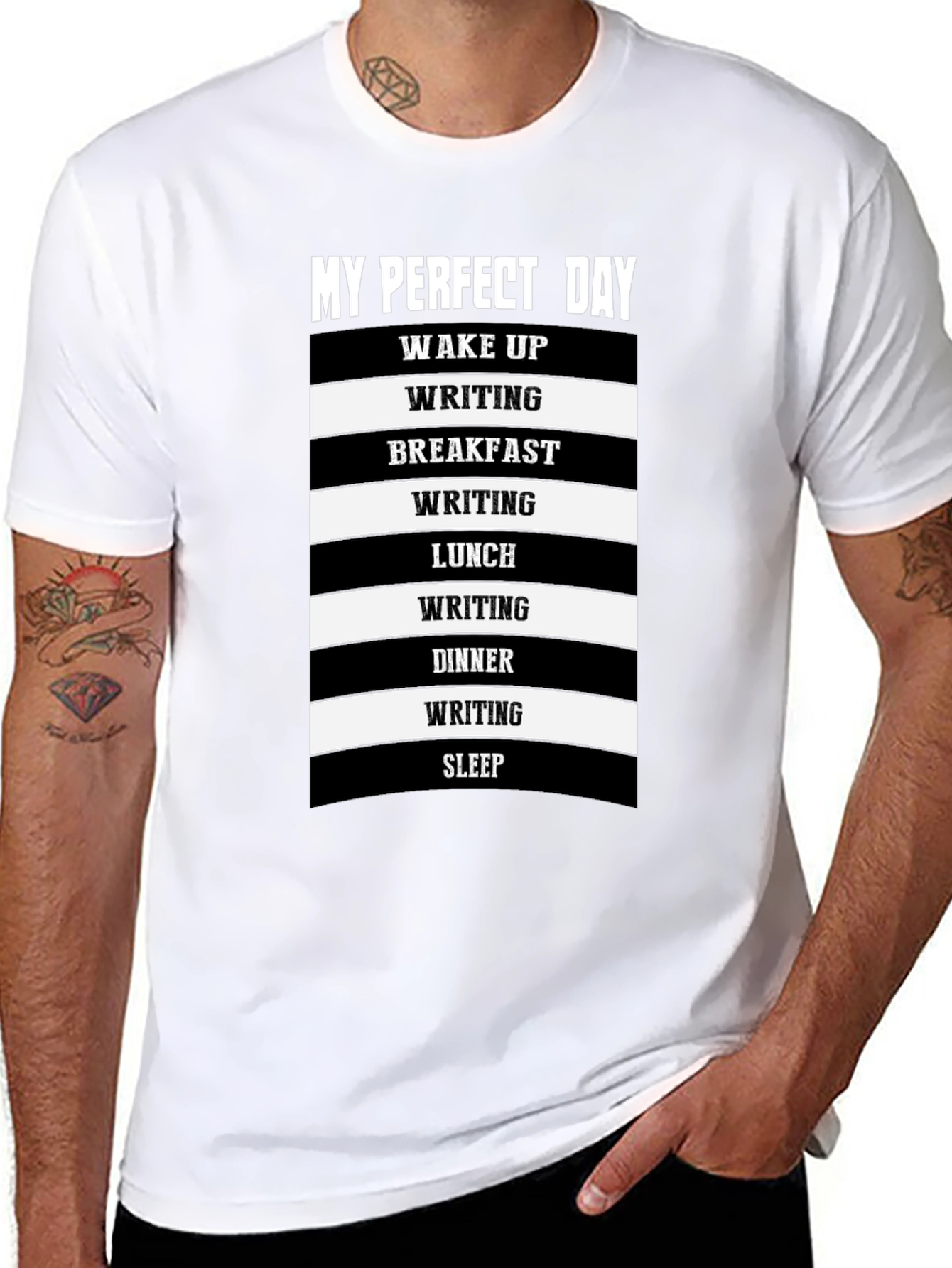 Perfect Day Writing T-Shirt