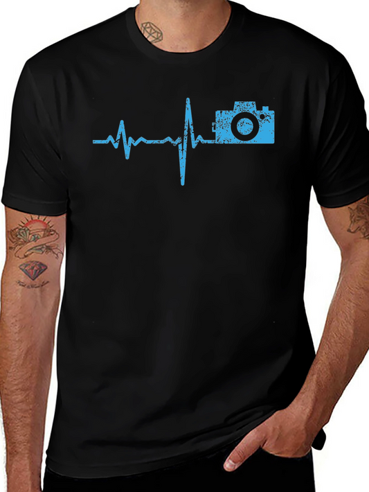 Camera Heartbeat Graphic Tee - Photographers Essential