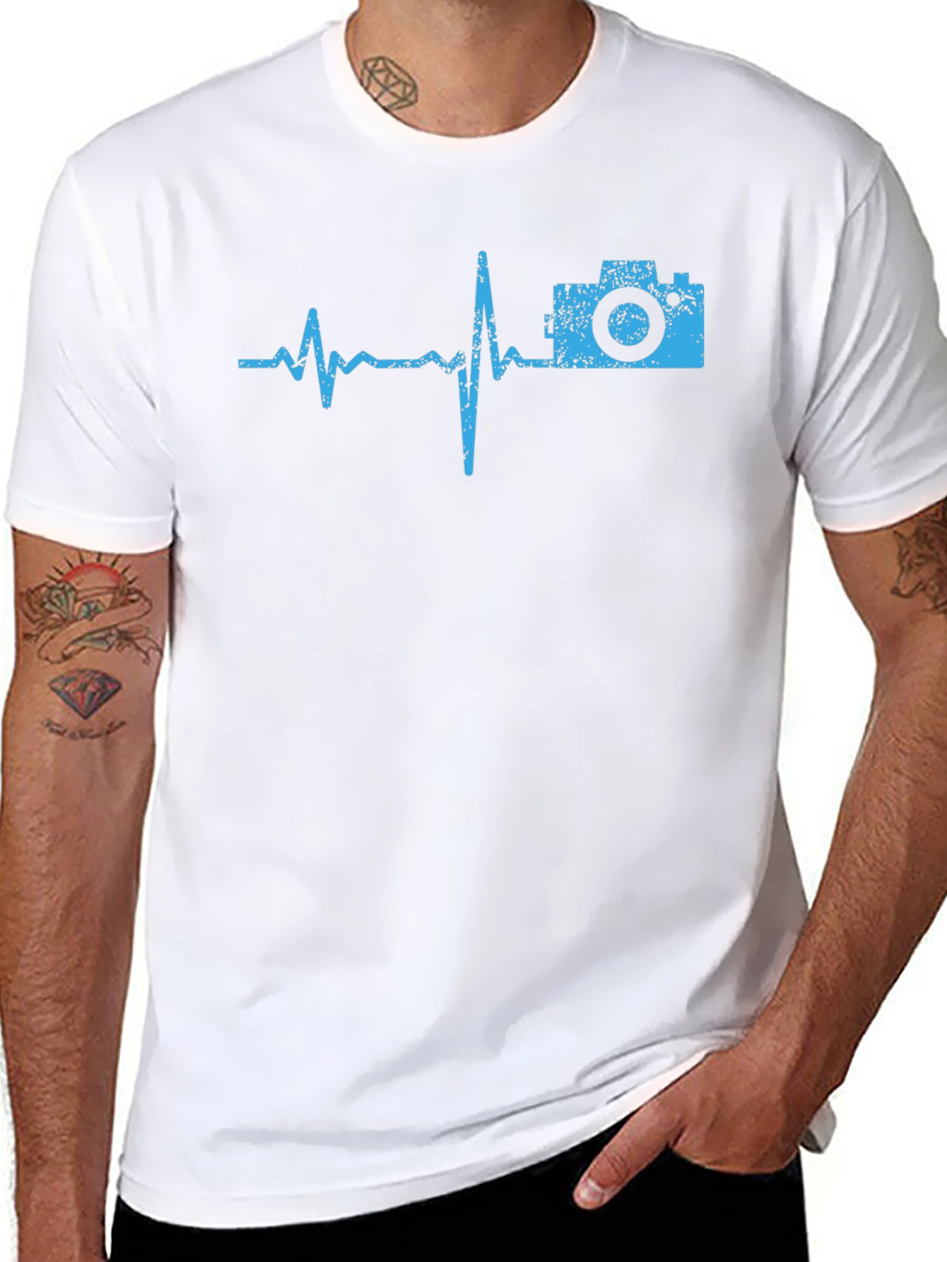 Camera Heartbeat Graphic Tee - Photographers Essential