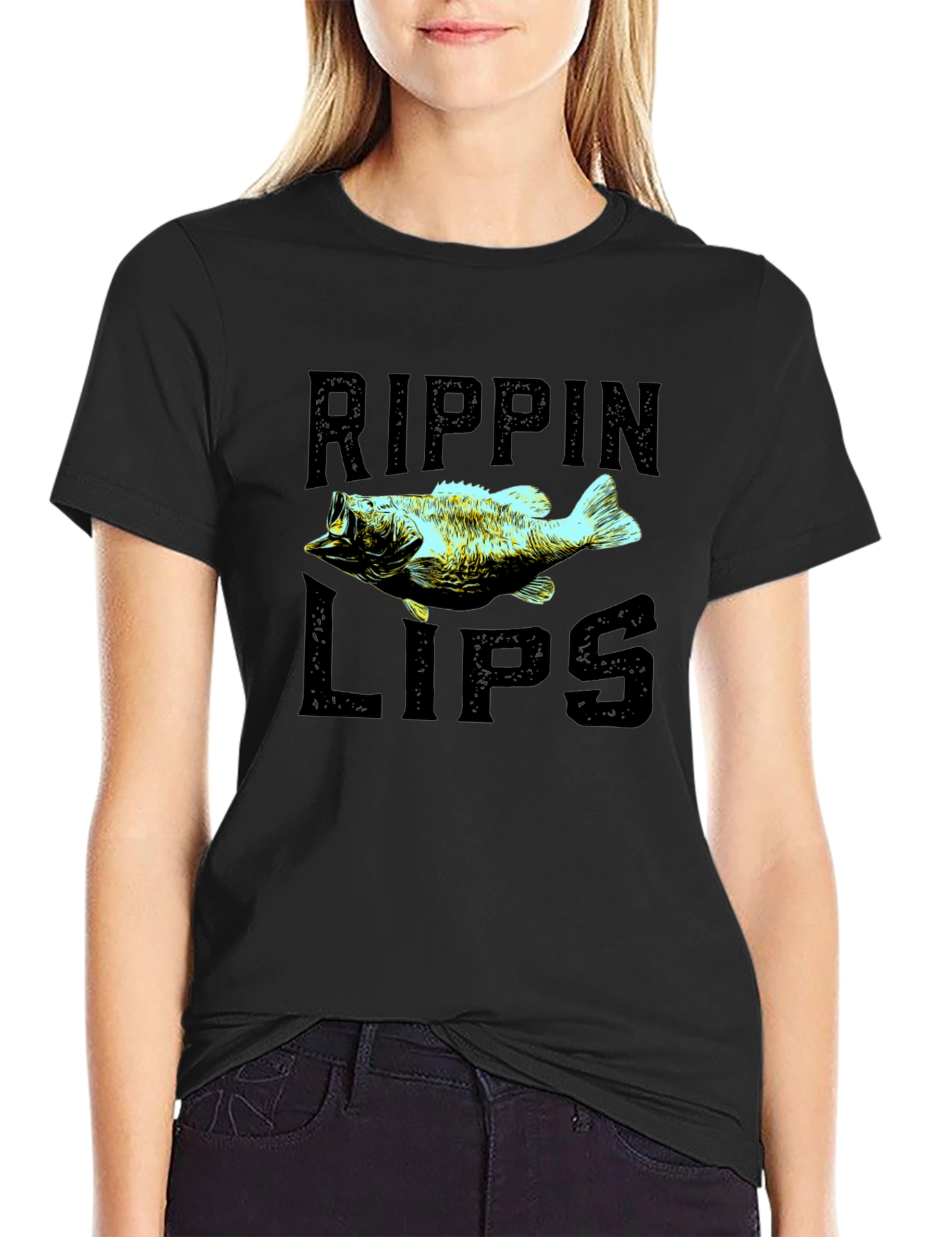 Rippin Lips Bass Fishing Graphic T-Shirt