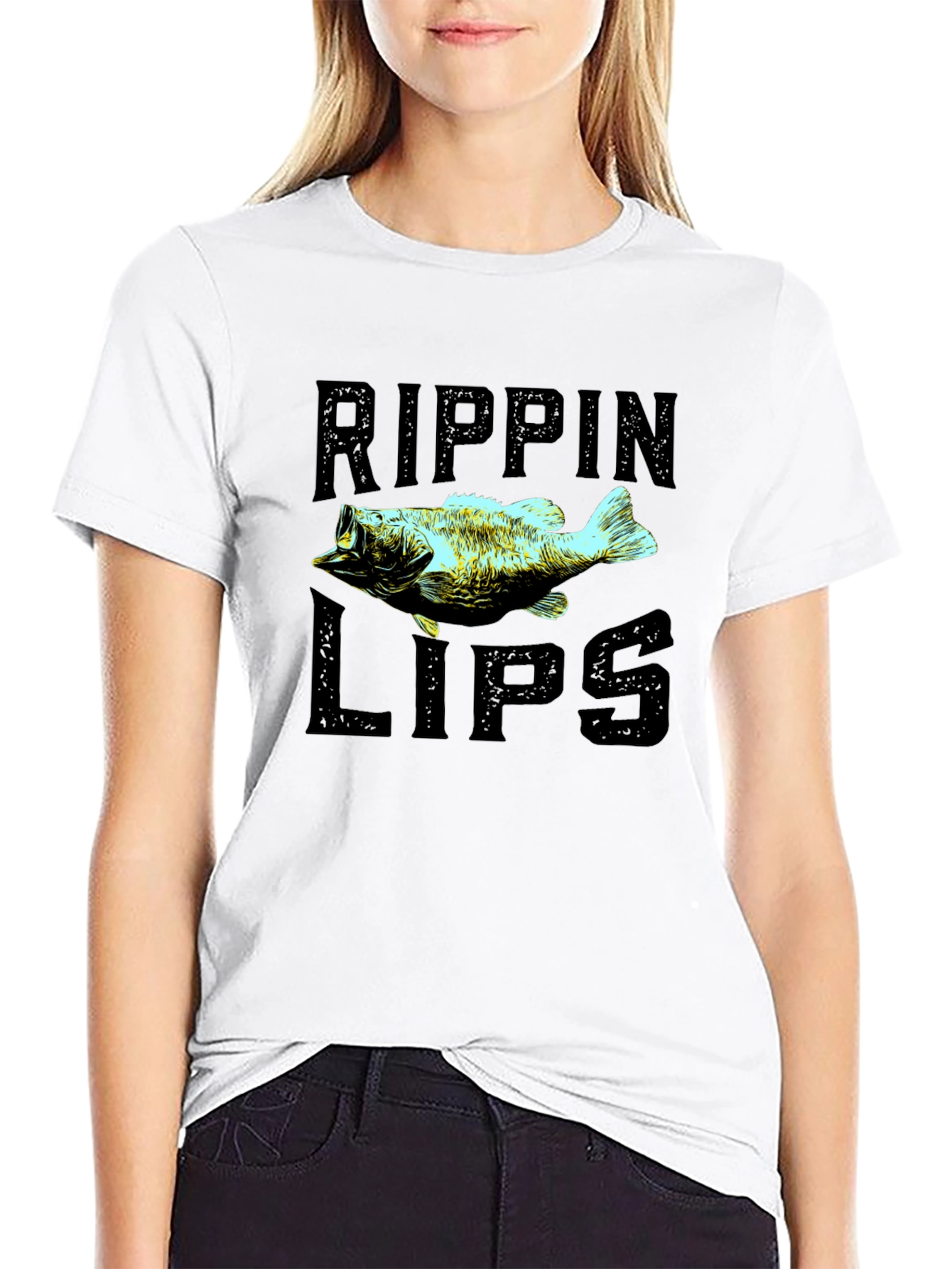 Rippin Lips Bass Fishing Graphic T-Shirt