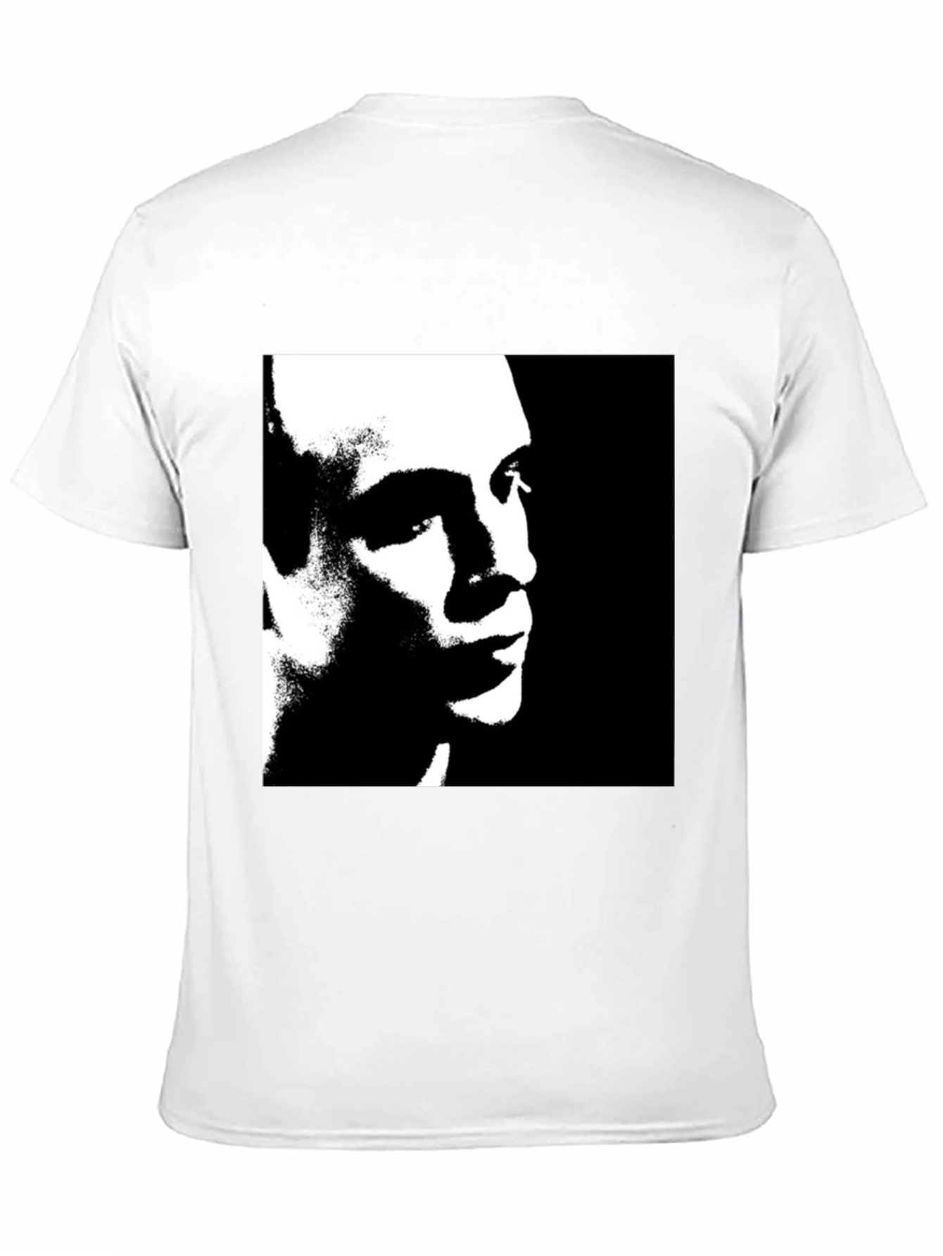 Monochrome Portrait Graphic Tee - Black