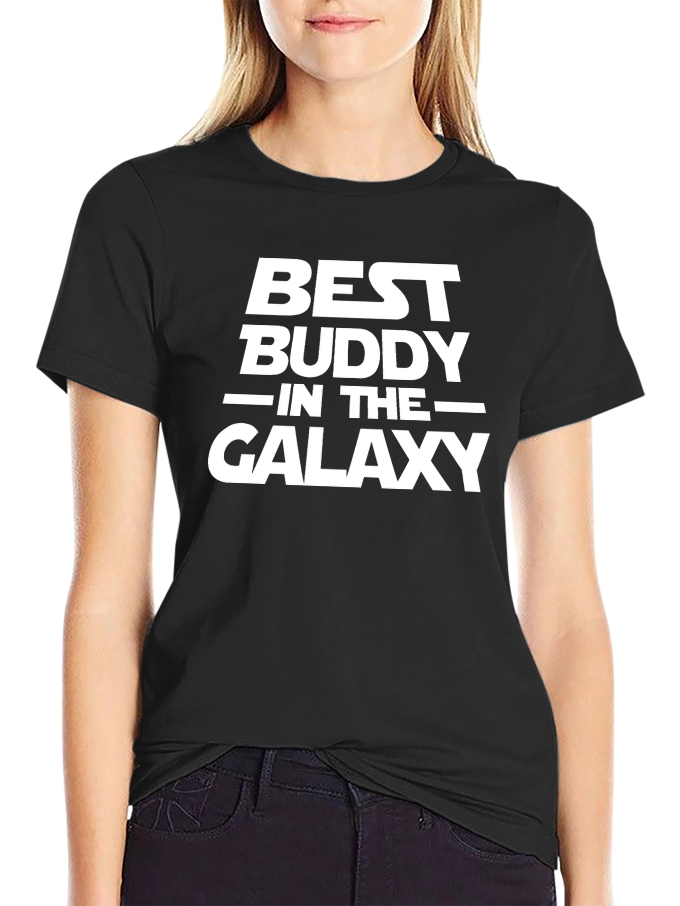 Best Buddy in the Galaxy Black T-Shirt