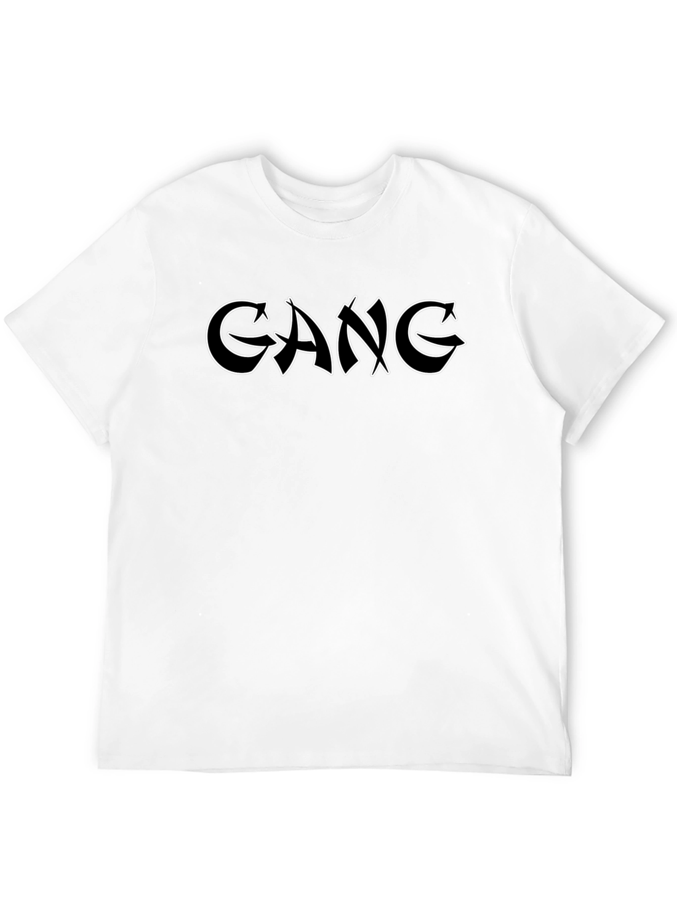 Edgy Gang Graphic Black T-Shirt