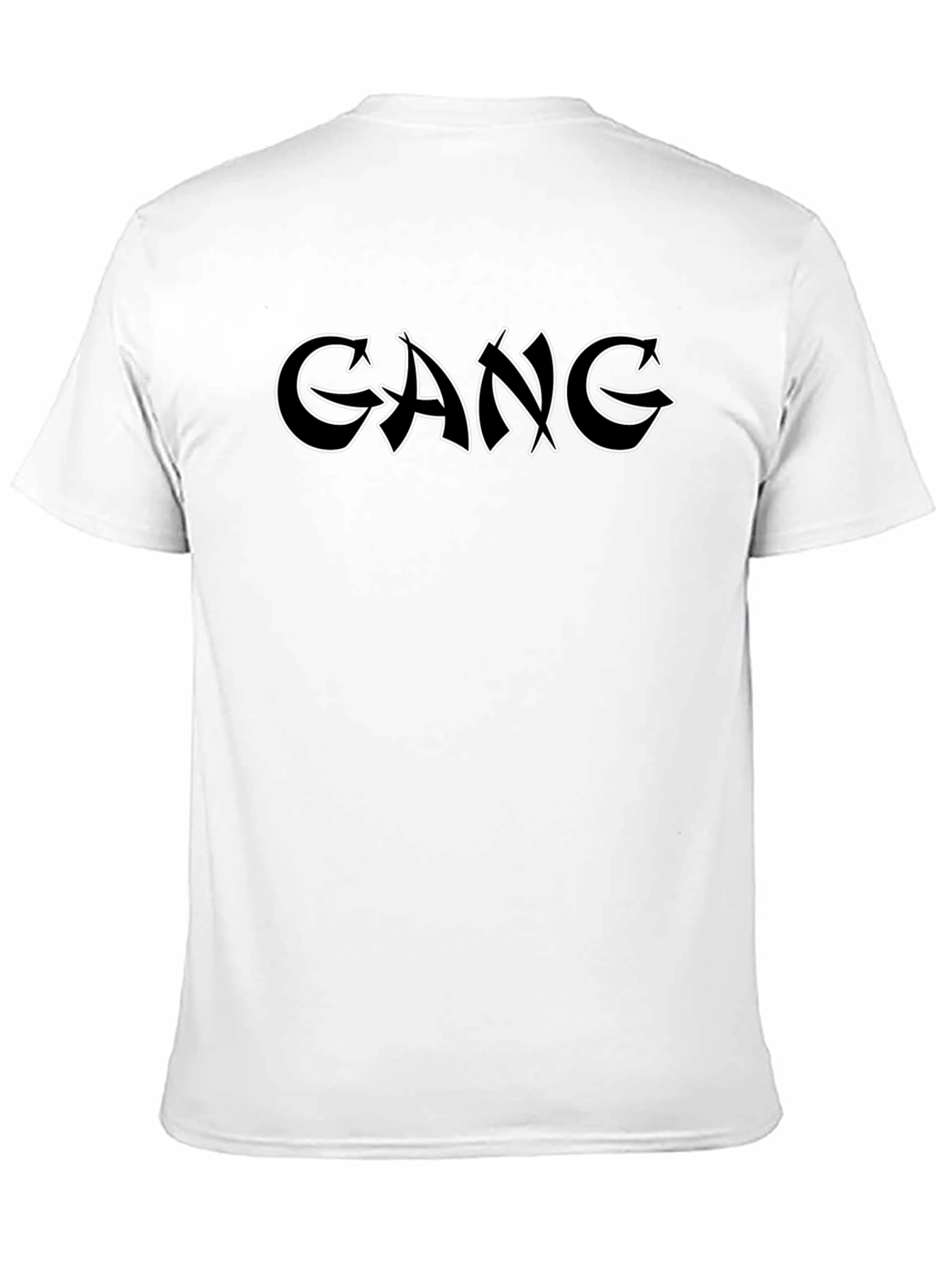 Edgy Gang Graphic Black T-Shirt
