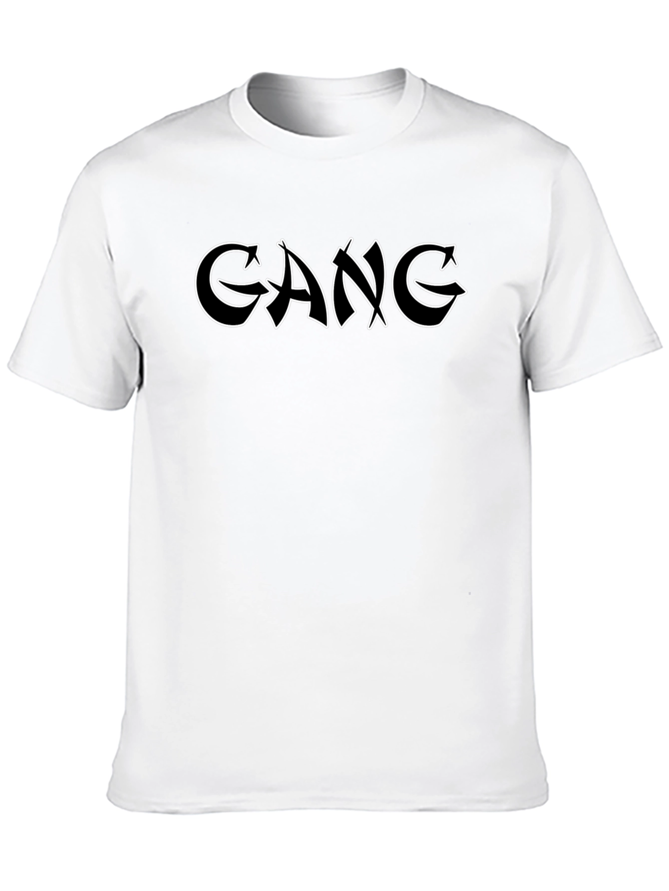 Edgy Gang Graphic Black T-Shirt