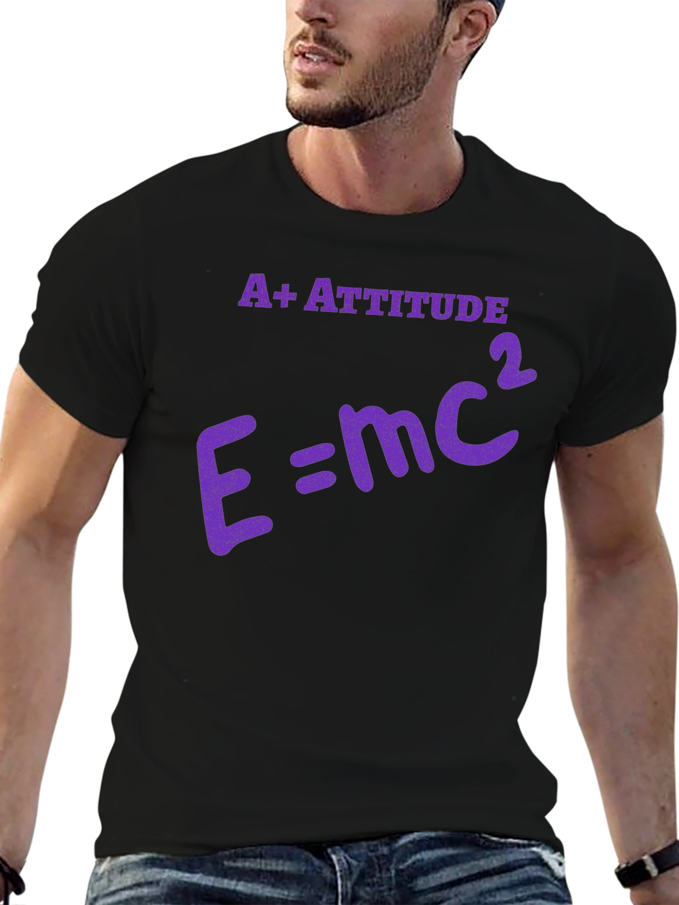 A+ Attitude E=mc² Graphic T-Shirt