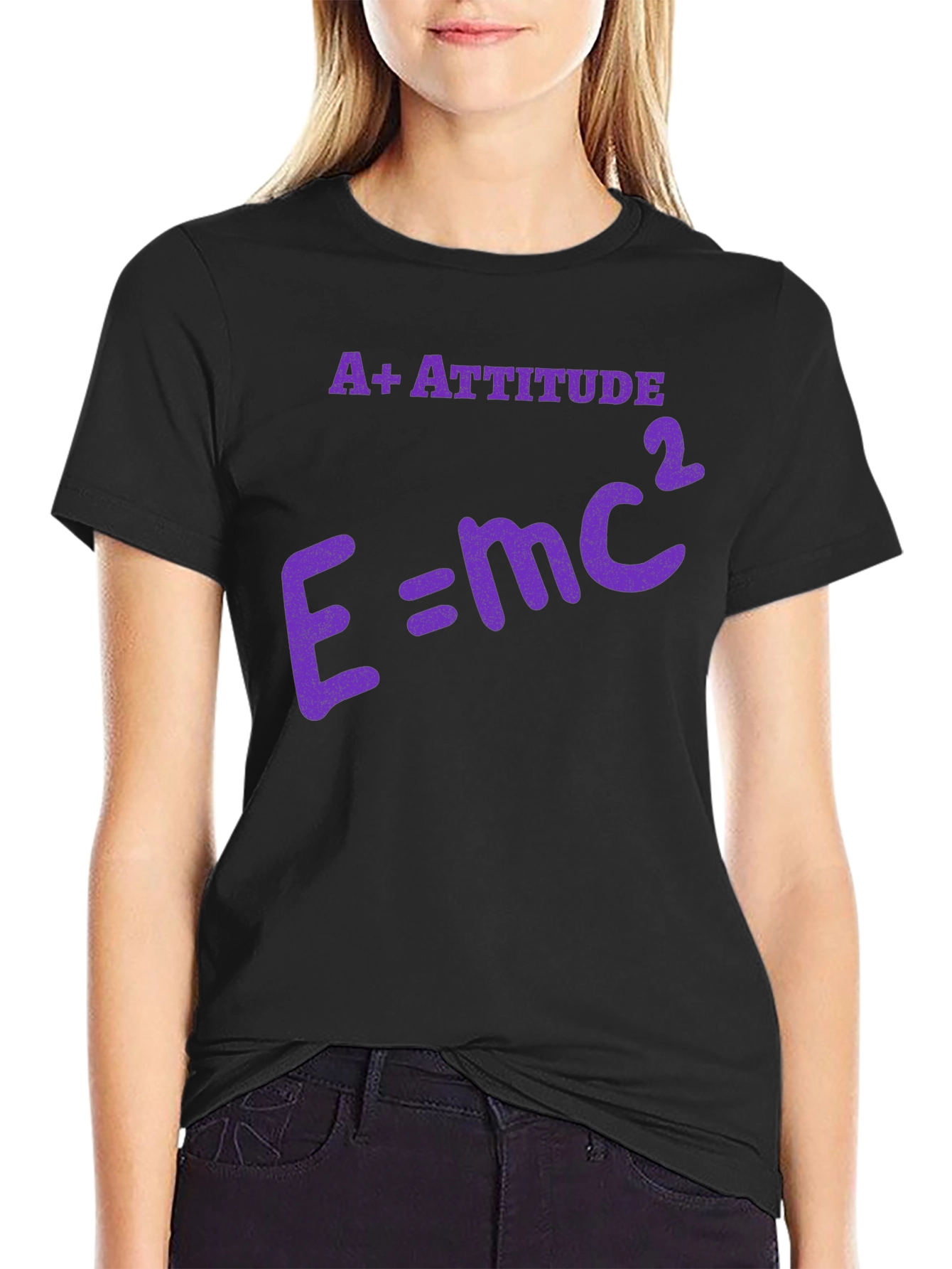 A+ Attitude E=mc² Graphic T-Shirt