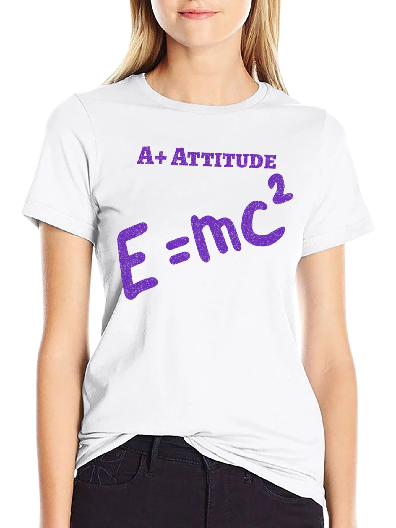 A+ Attitude E=mc² Graphic T-Shirt