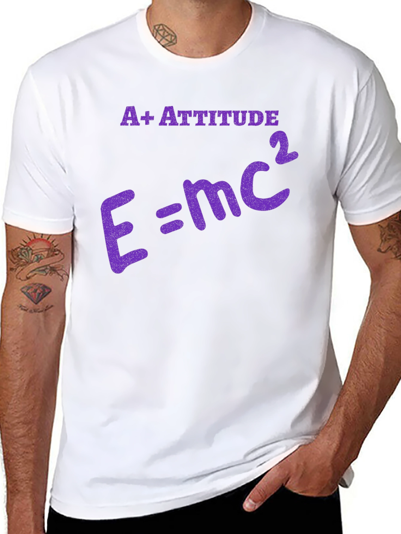 A+ Attitude E=mc² Graphic T-Shirt