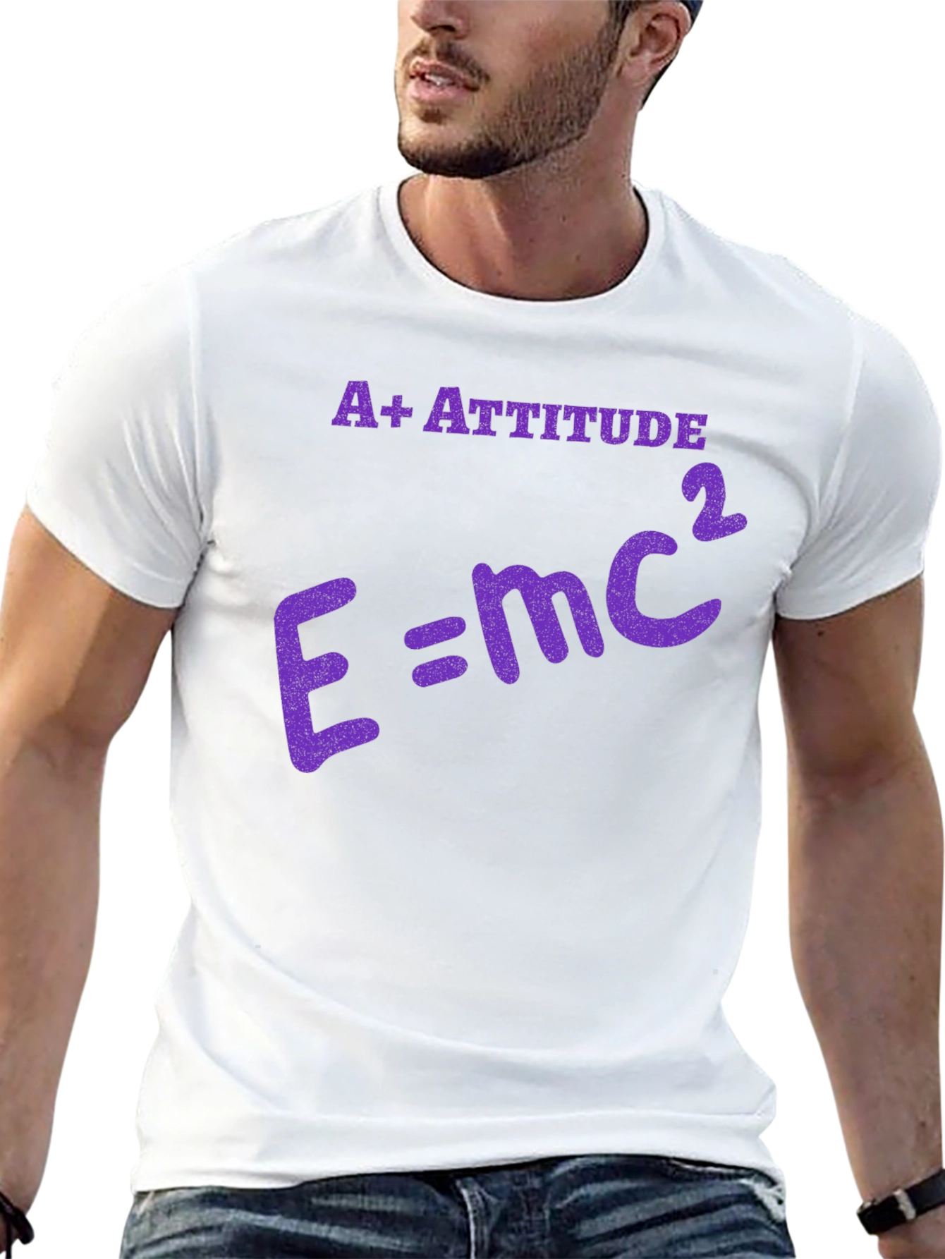 A+ Attitude E=mc² Graphic T-Shirt