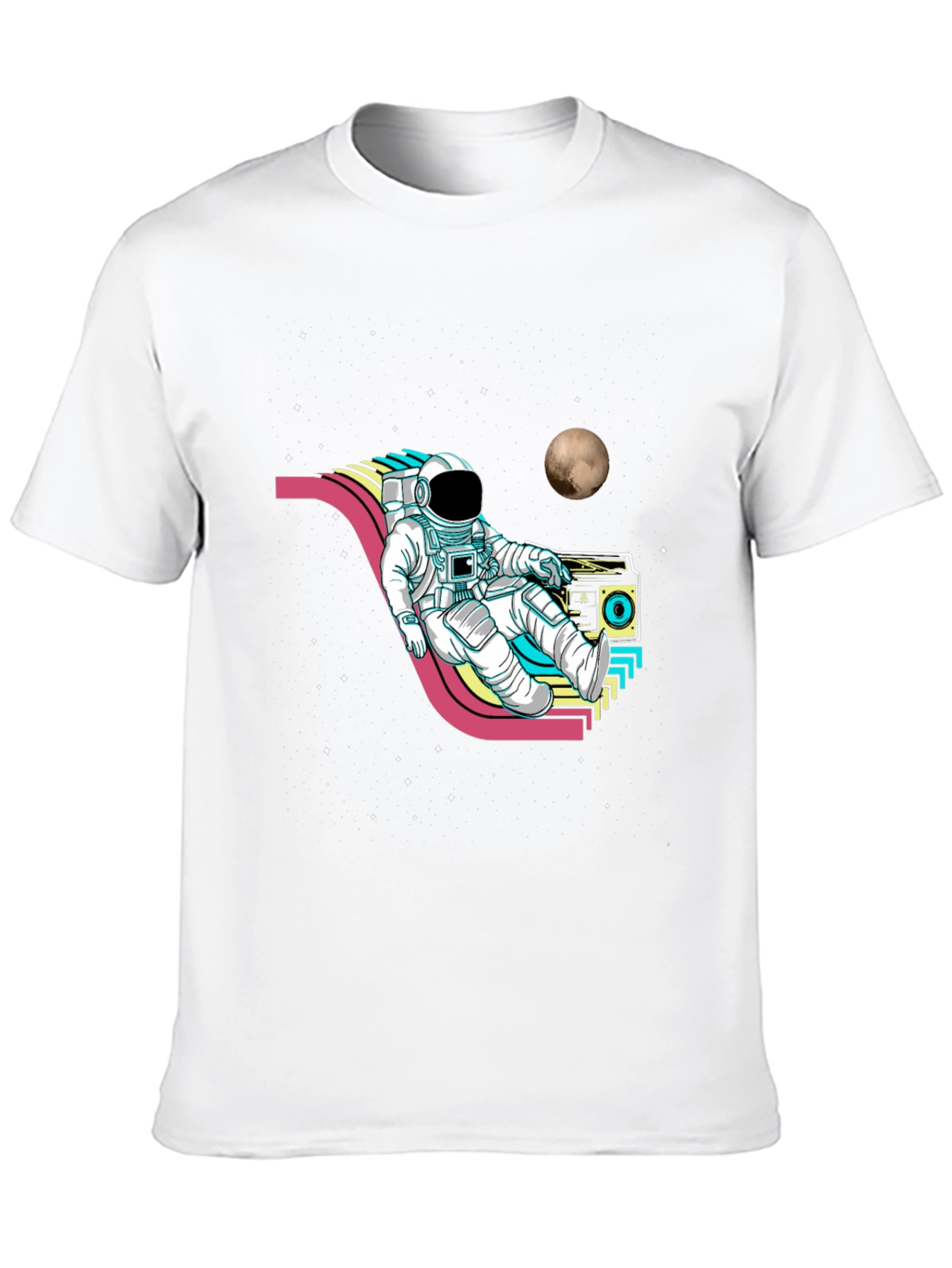 Astronaut Retro T-Shirt - Space Vibes