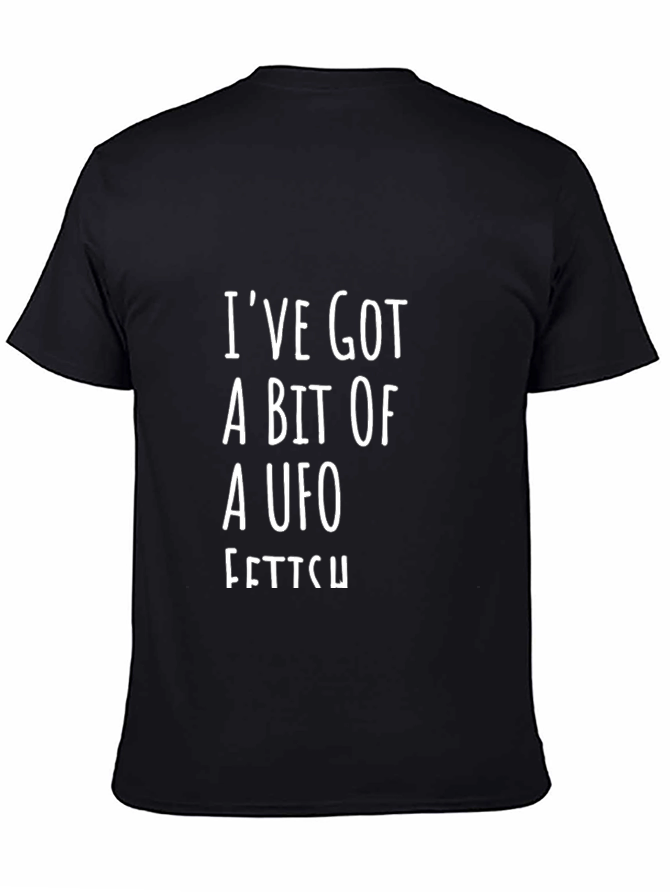 UFO Fetish Graphic Tee - Black Cotton Blend