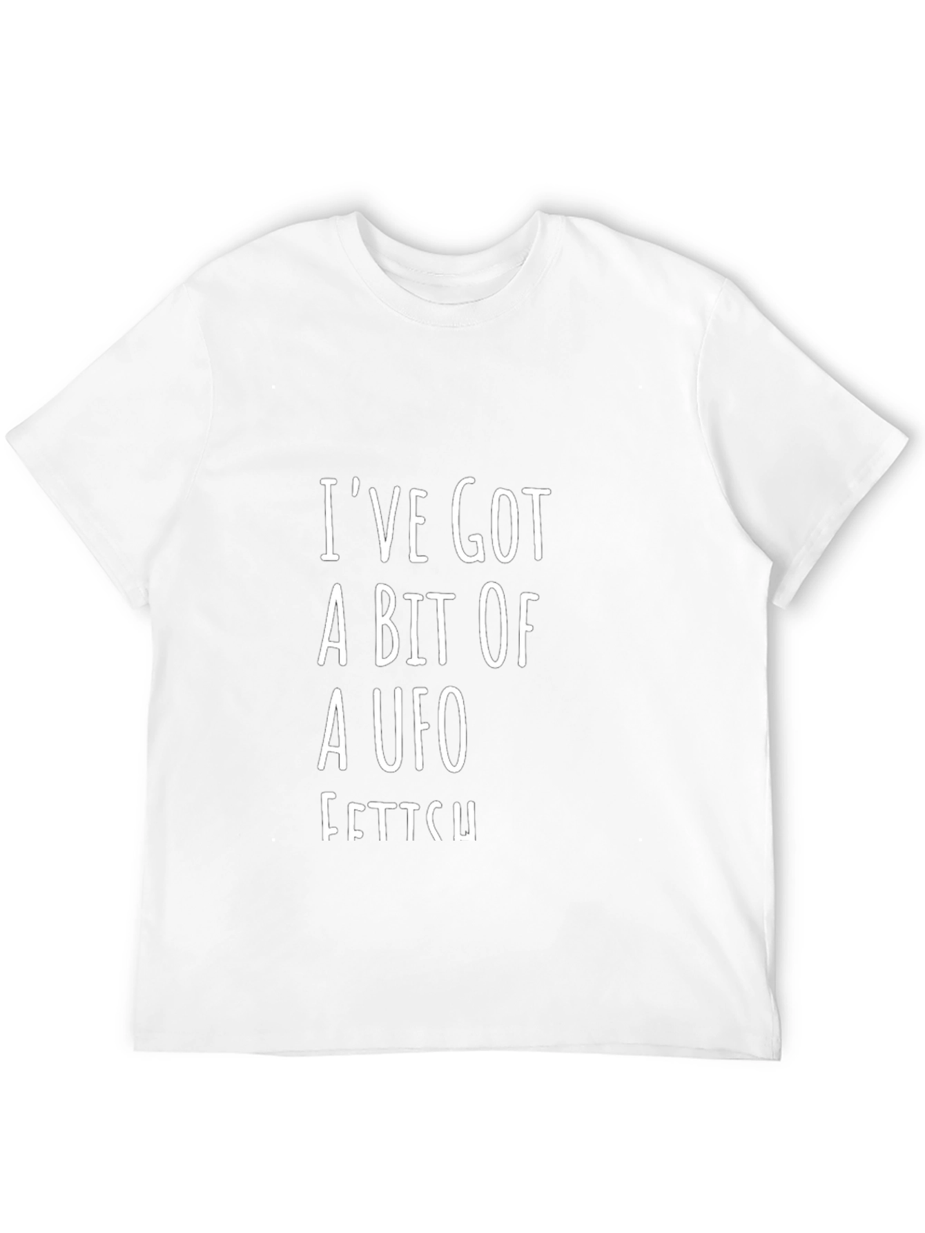 UFO Fetish Graphic Tee - Black Cotton Blend