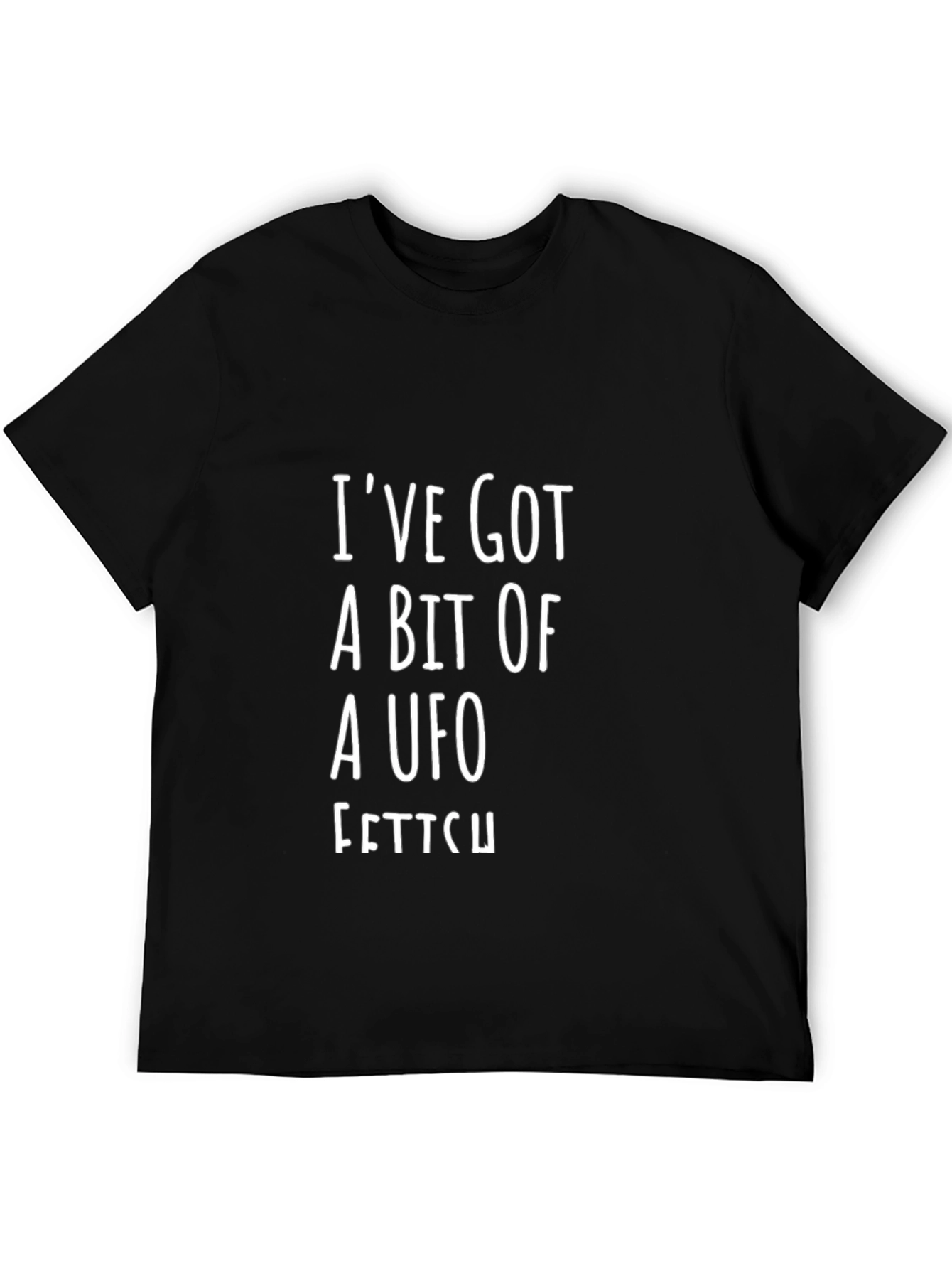 UFO Fetish Graphic Tee - Black Cotton Blend