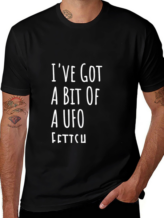 UFO Fetish Graphic Tee - Black Cotton Blend