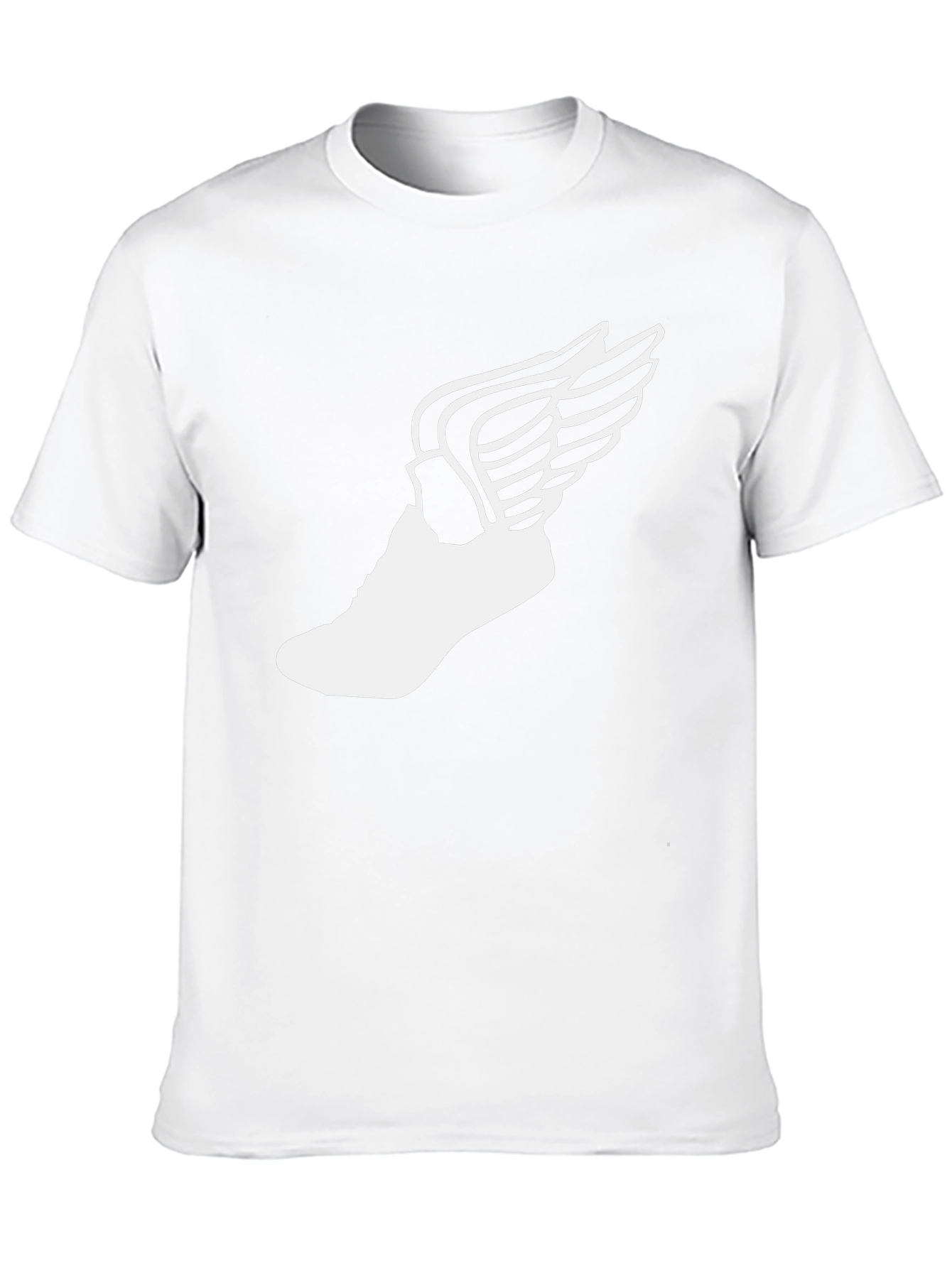 Winged Shoe Graphic T-Shirt - Black Casual Tee