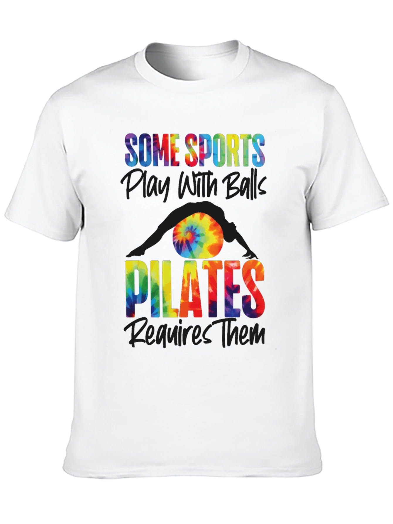 Pilates Balls Tie-Dye Graphic Tee