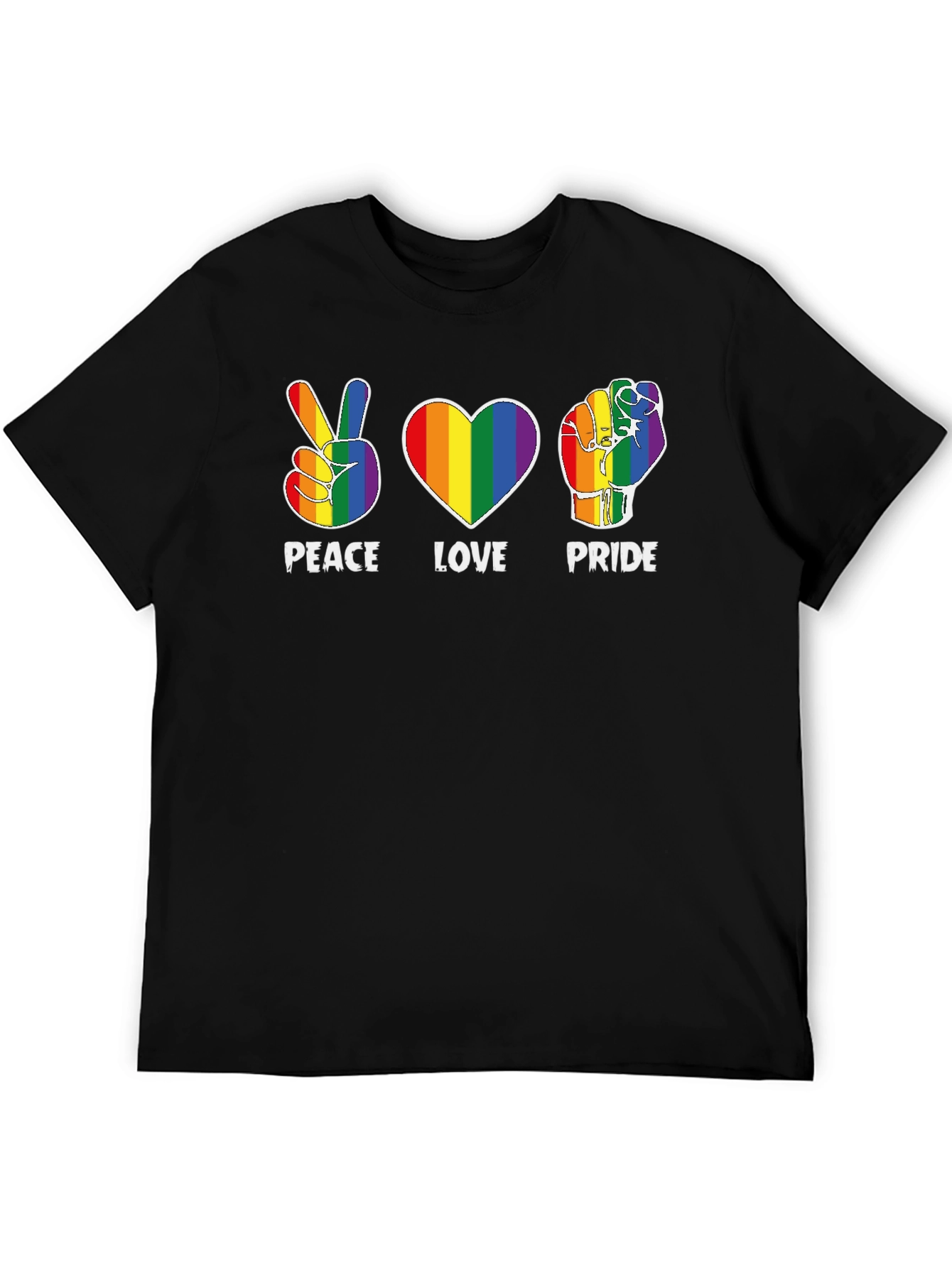 Peace Love Pride Rainbow T-Shirt