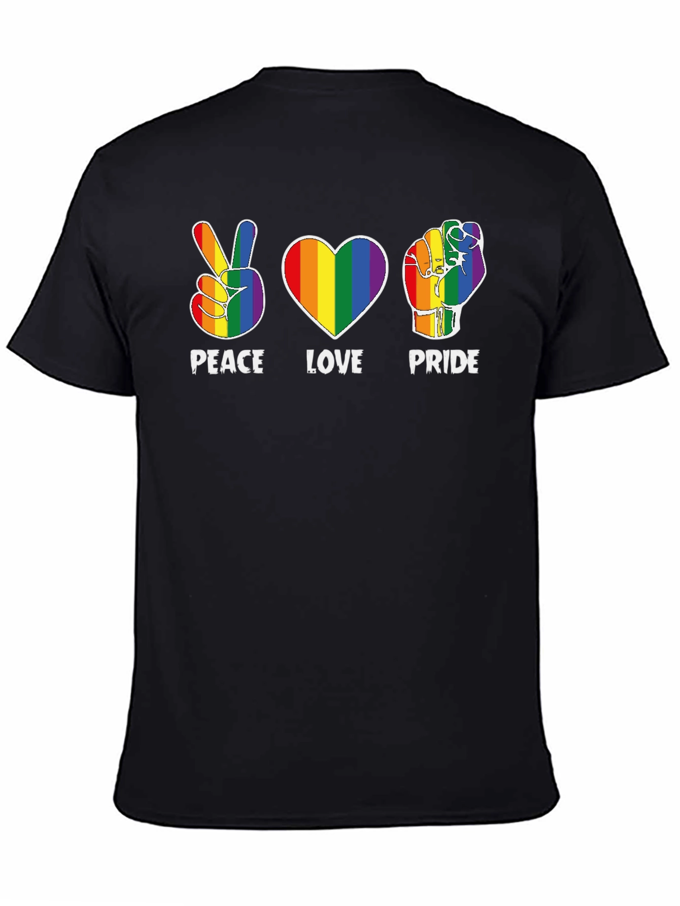 Peace Love Pride Rainbow T-Shirt