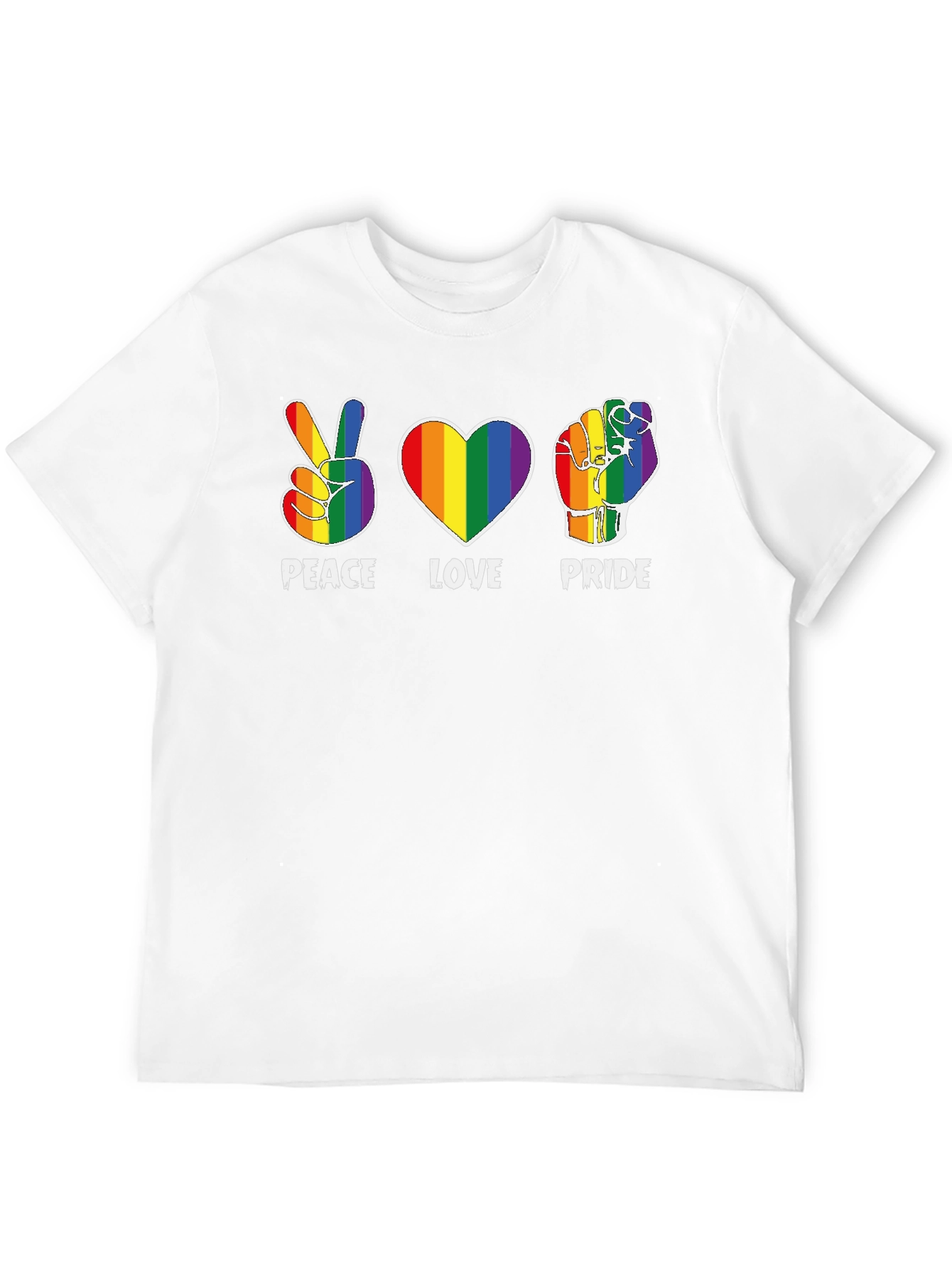 Peace Love Pride Rainbow T-Shirt
